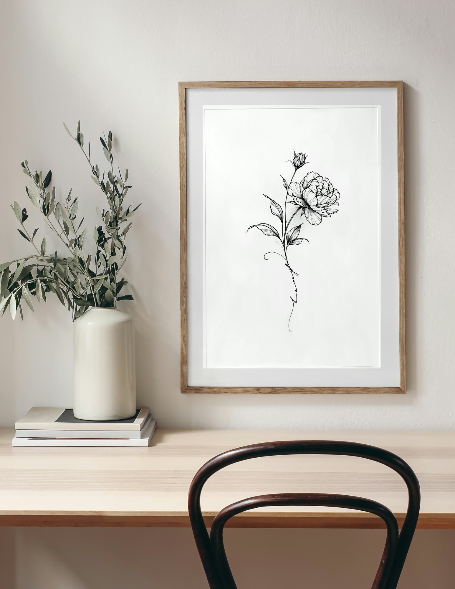 Fine Art Print shown in a room, mockup 1