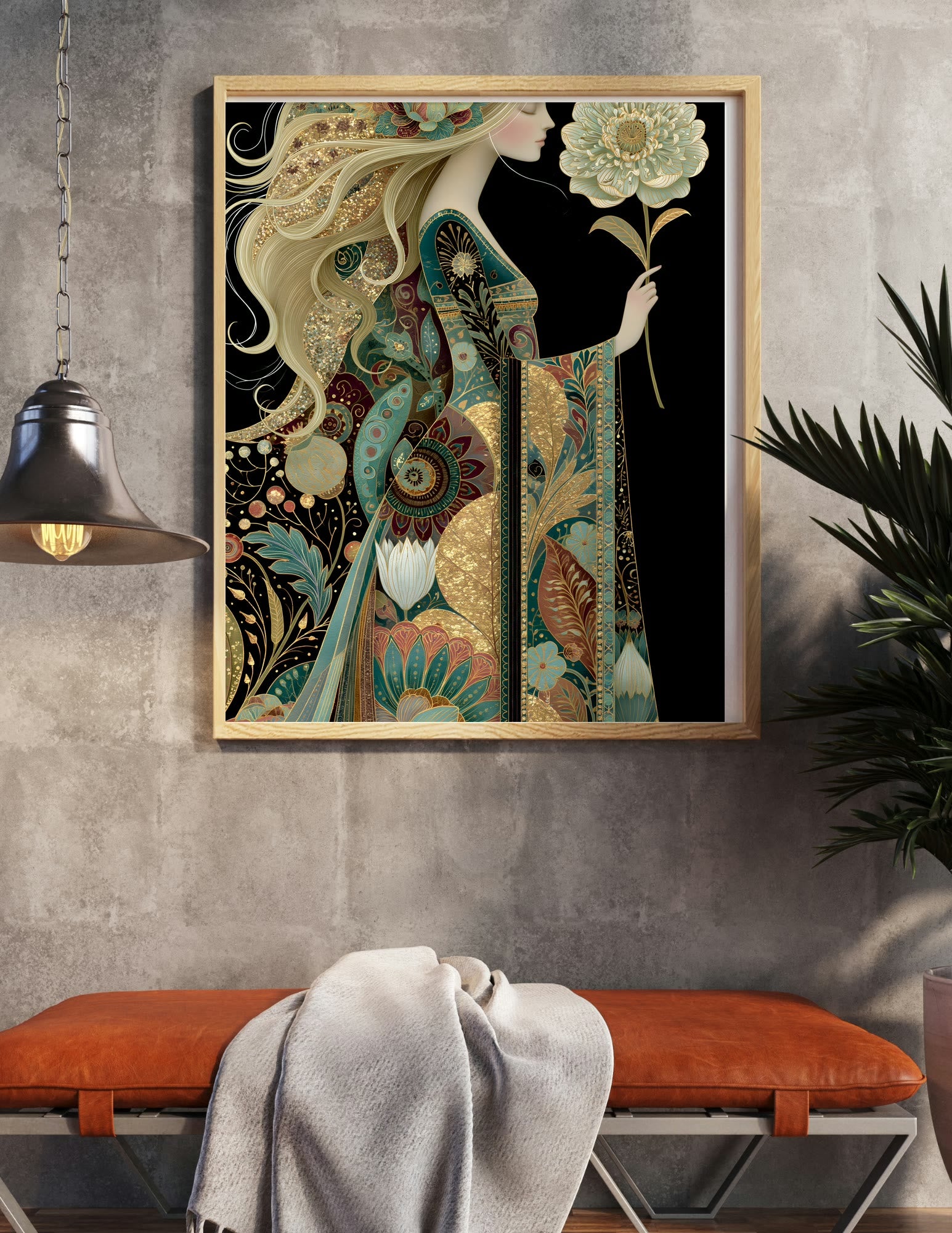 Semi-Gloss Poster shown in a room, mockup 1