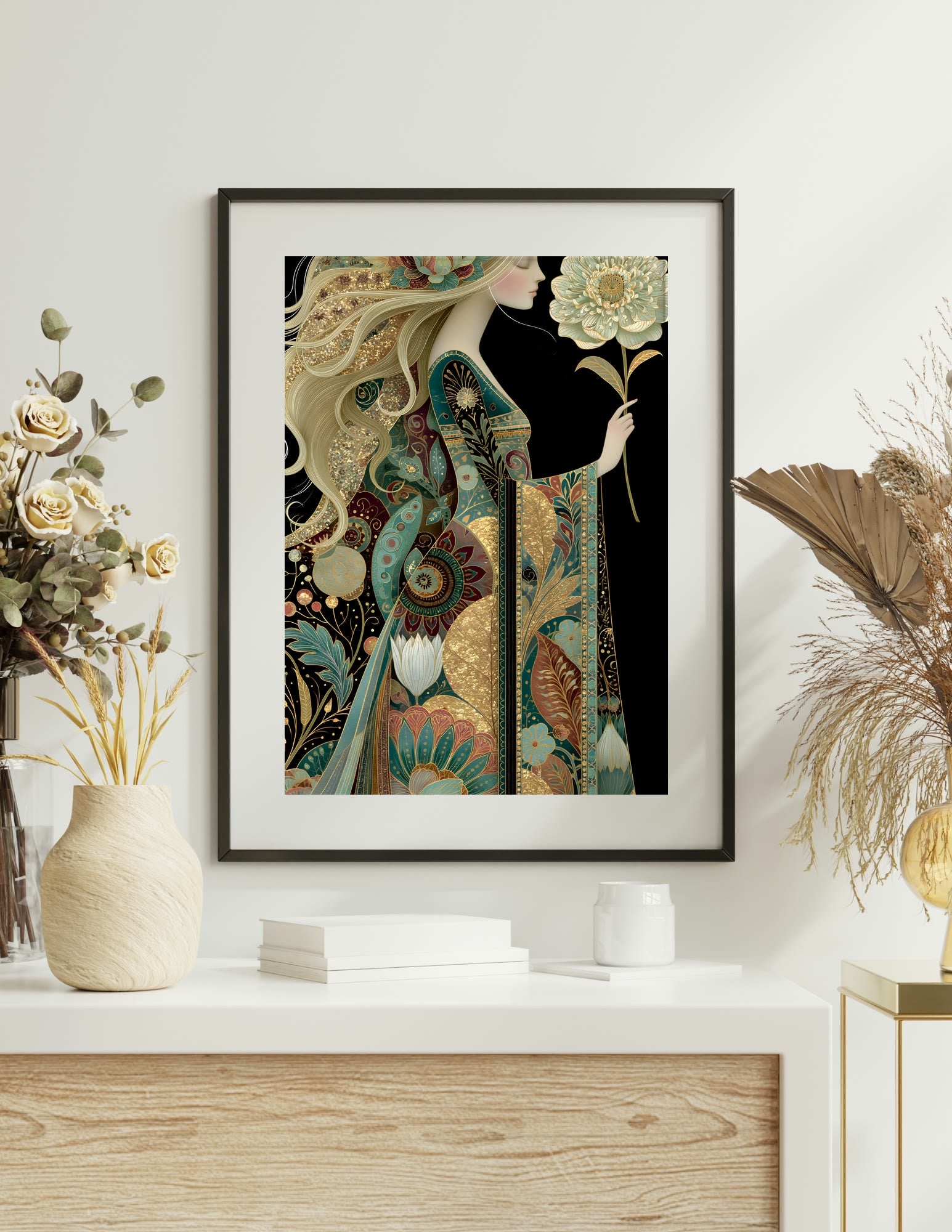 Semi-Gloss Poster shown in a room, mockup 2
