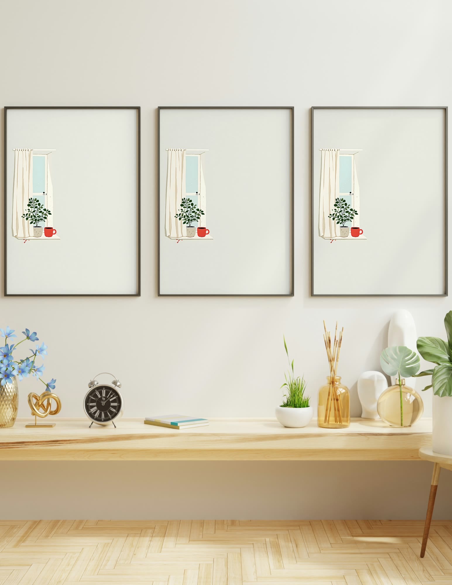 Semi-Gloss Poster shown in a room, mockup 1