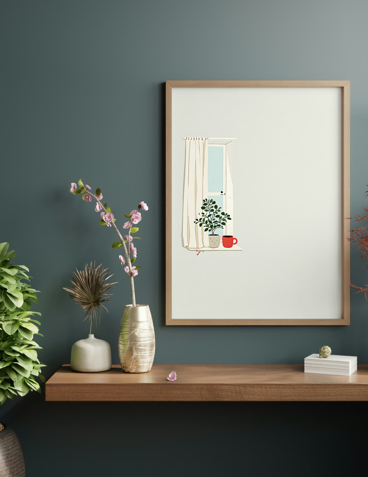 Semi-Gloss Poster shown in a room, mockup 2