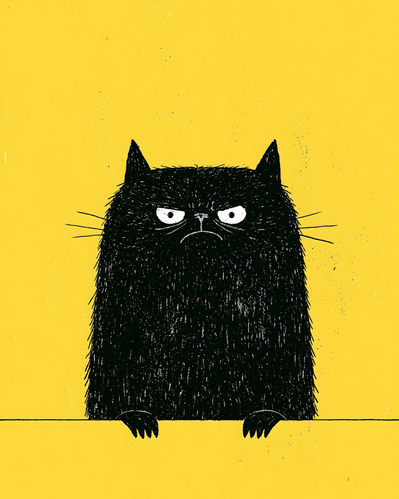 Grumpy Cat Yellow