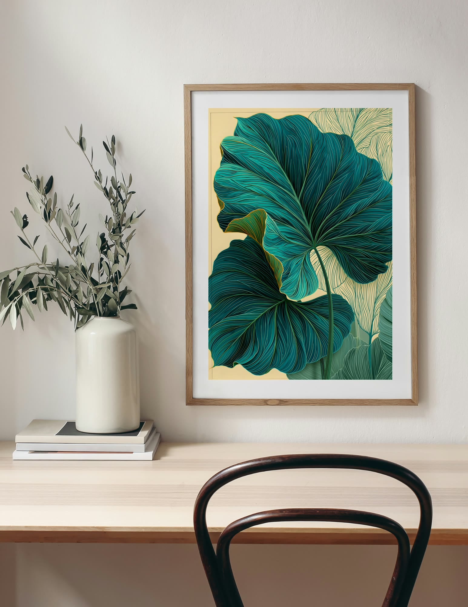 Semi-Gloss Poster shown in a room, mockup 2