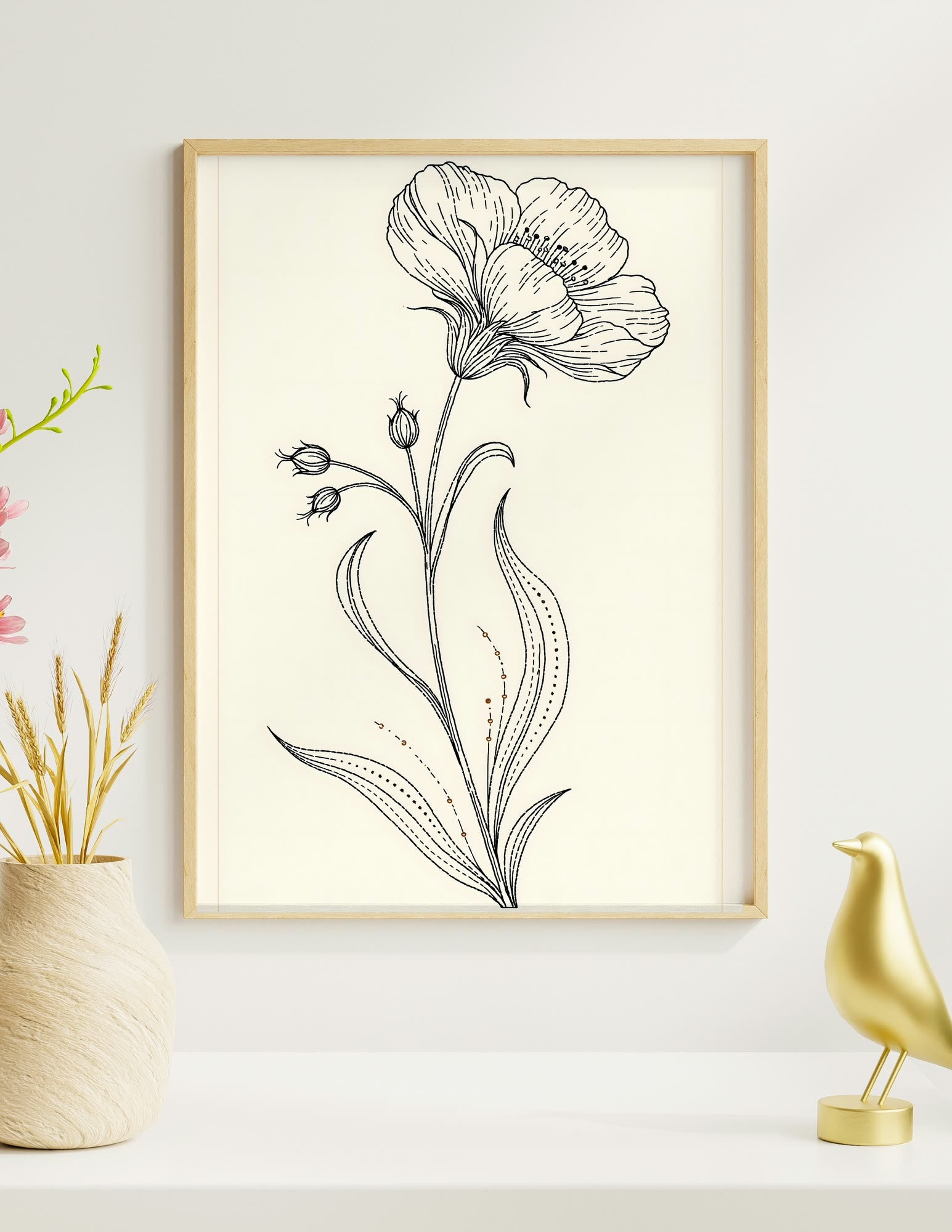 Semi-Gloss Poster shown in a room, mockup 1
