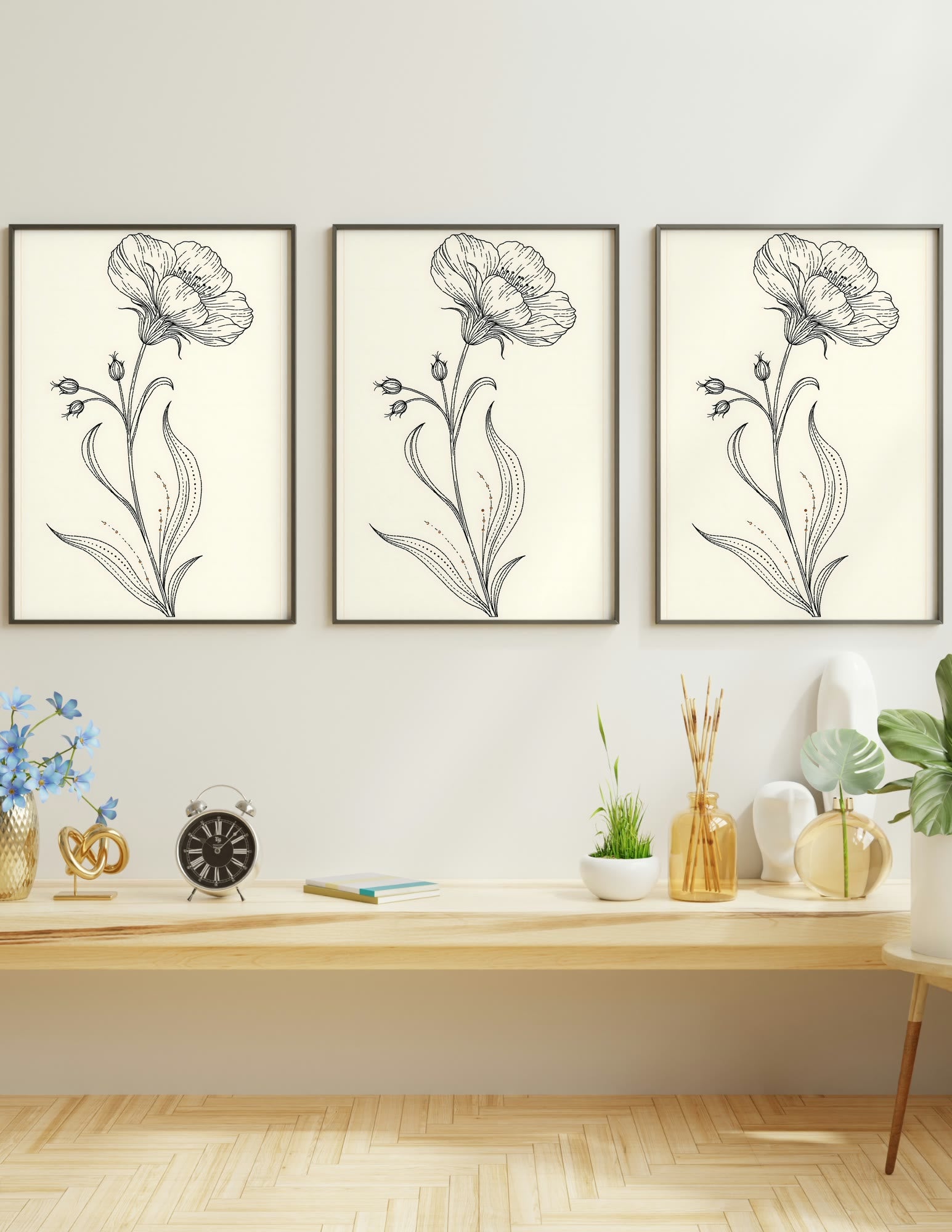 Semi-Gloss Poster shown in a room, mockup 2