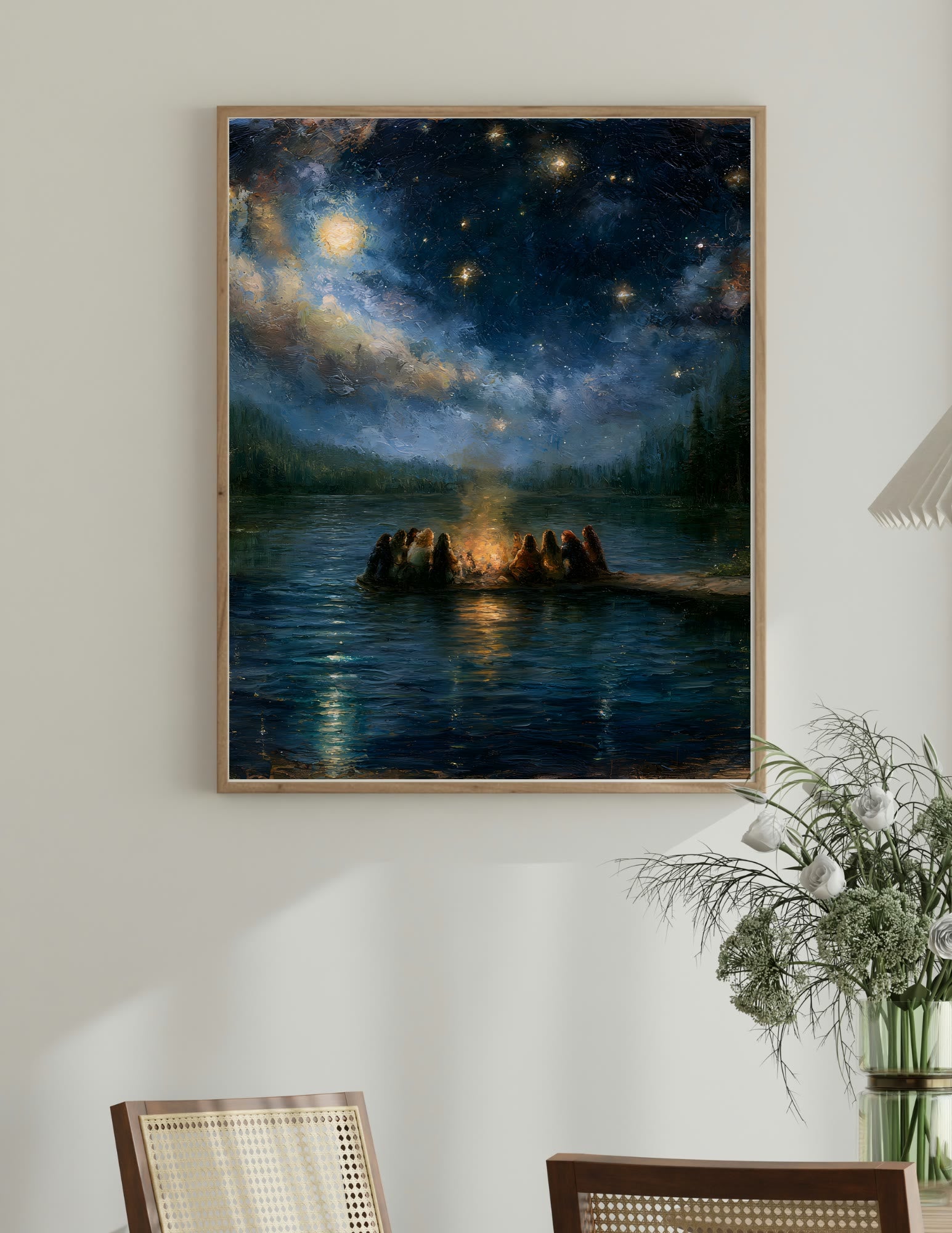 Semi-Gloss Poster shown in a room, mockup 2