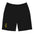 Embroidery Yellow Dancing Bear Men's fleece shorts | Grateful Dead Men's Shorts | Yellow Bear Fleece Shorts