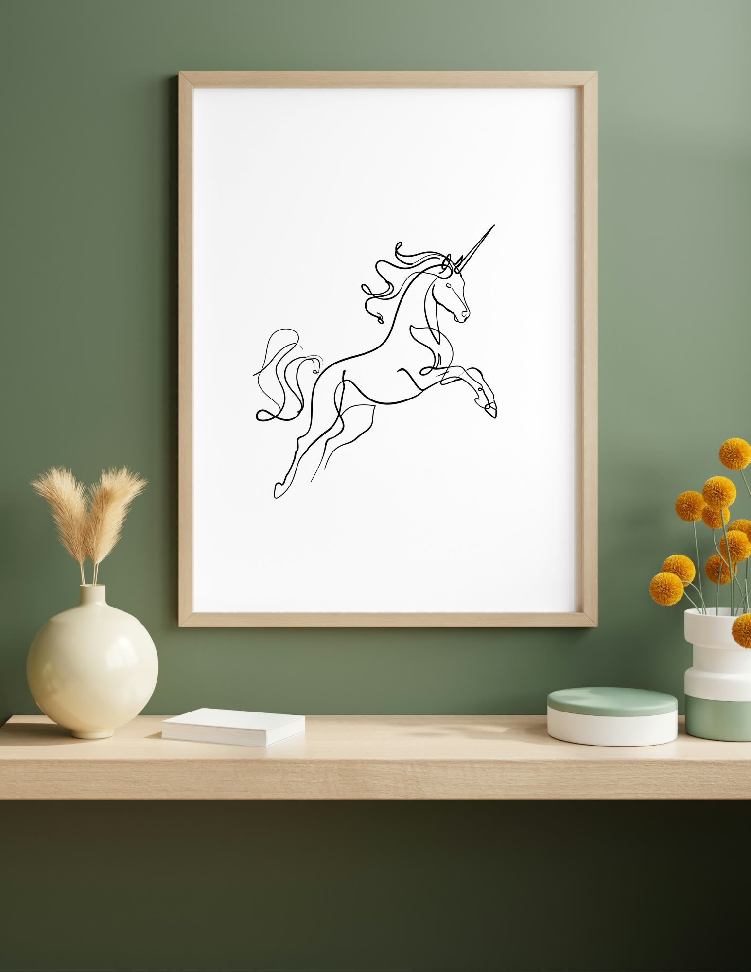Semi-Gloss Poster shown in a room, mockup 1