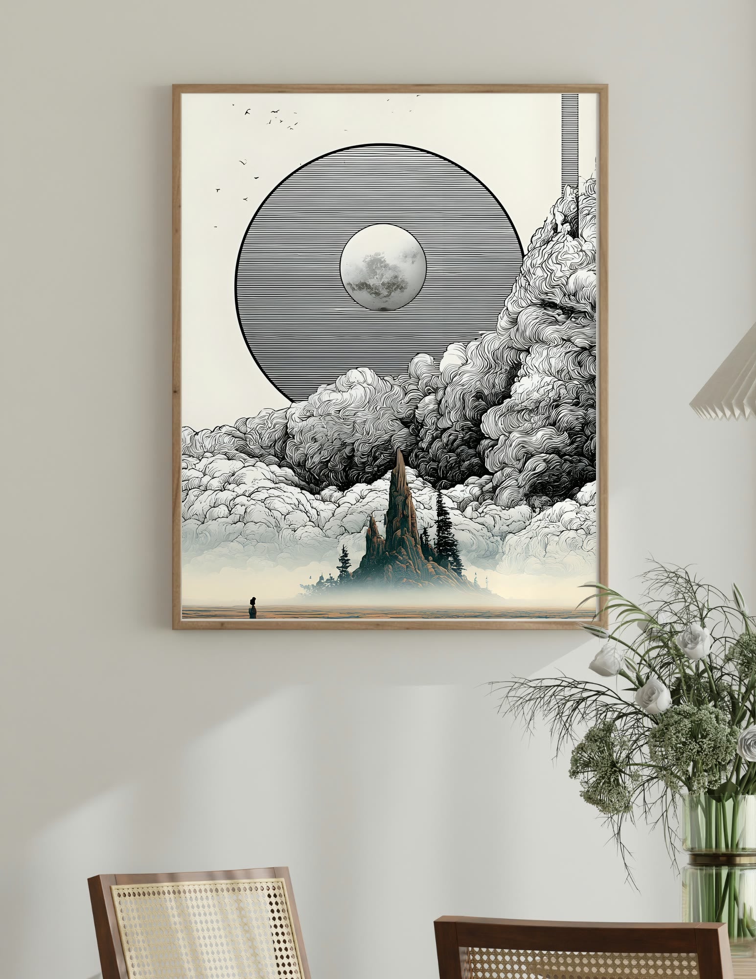 Fine Art Print shown in a room, mockup 2