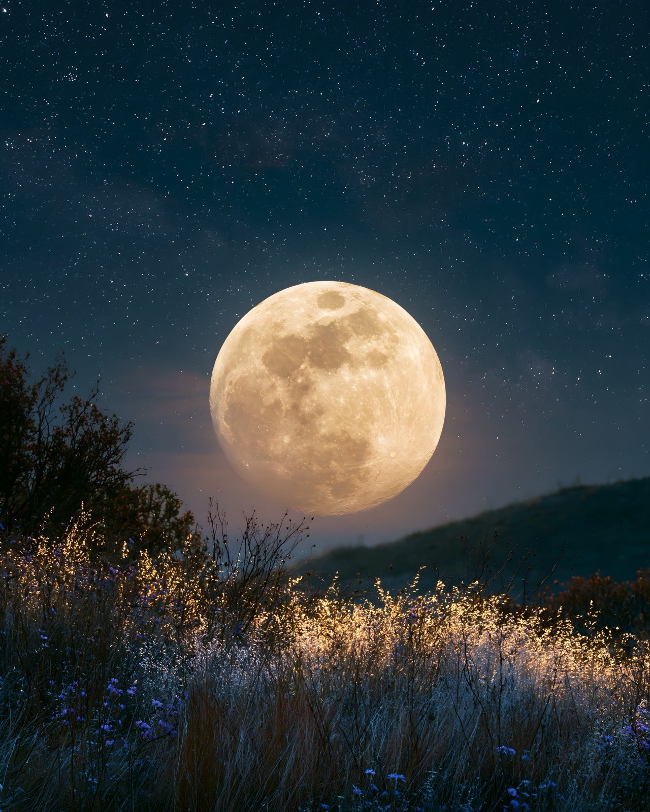 Moon Light Dream printable wall art digital download preview