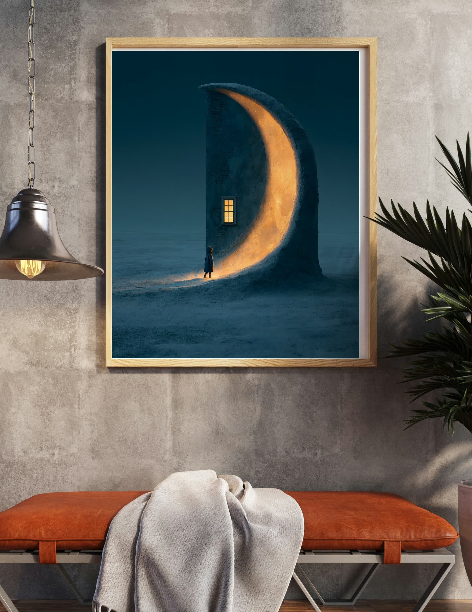 Fine Art Print shown in a room, mockup 2
