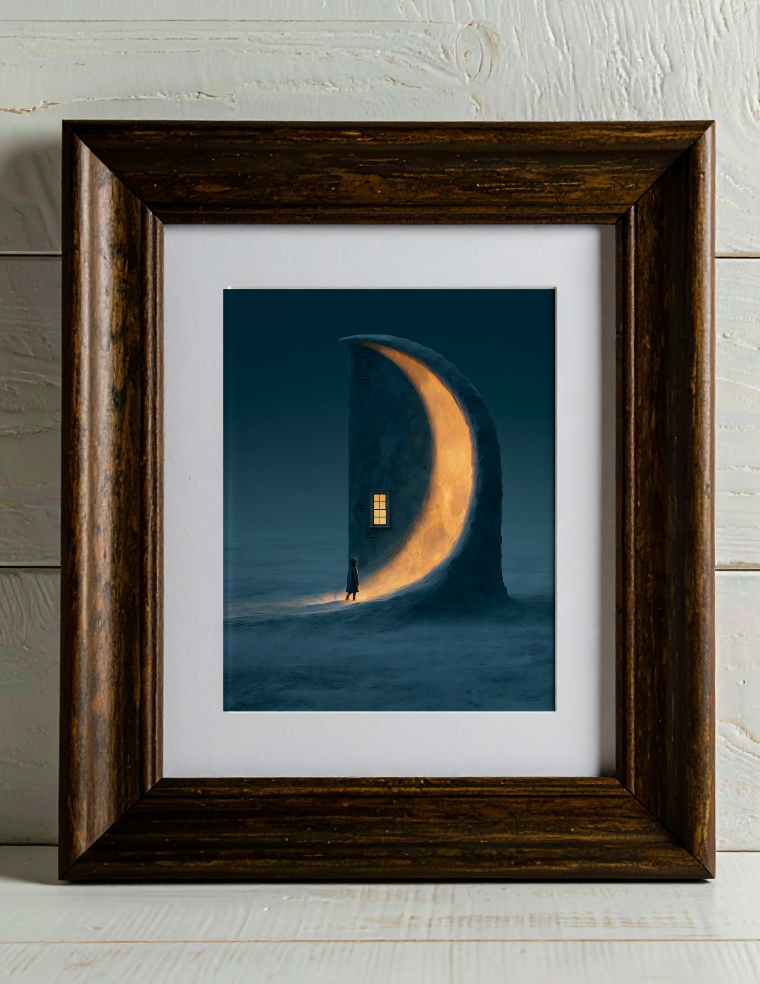 Semi-Gloss Poster shown in a room, mockup 2
