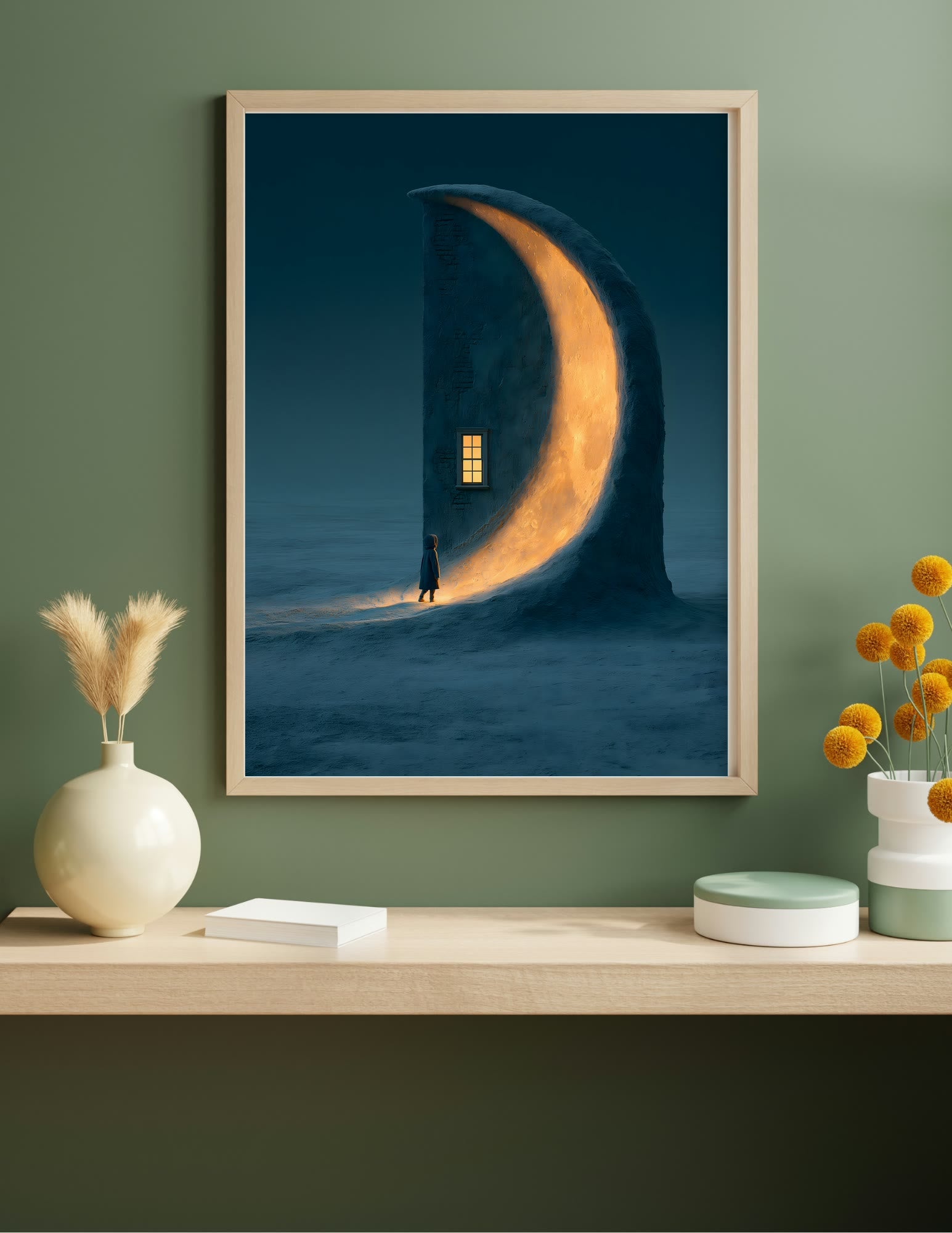 Fine Art Print shown in a room, mockup 1
