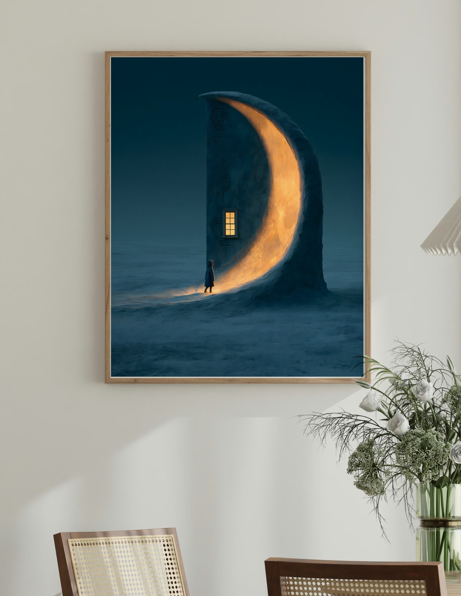 Semi-Gloss Poster shown in a room, mockup 1