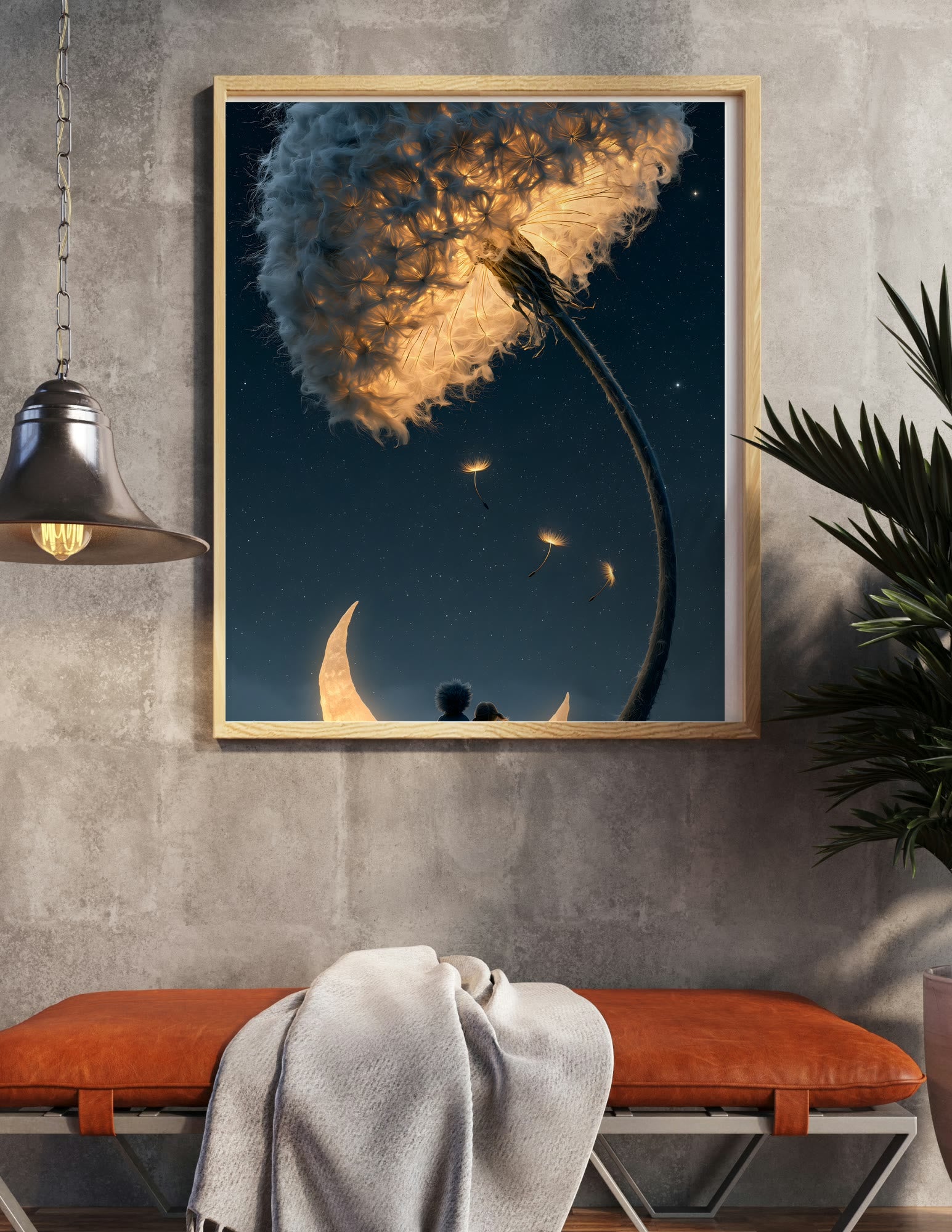 Semi-Gloss Poster shown in a room, mockup 1