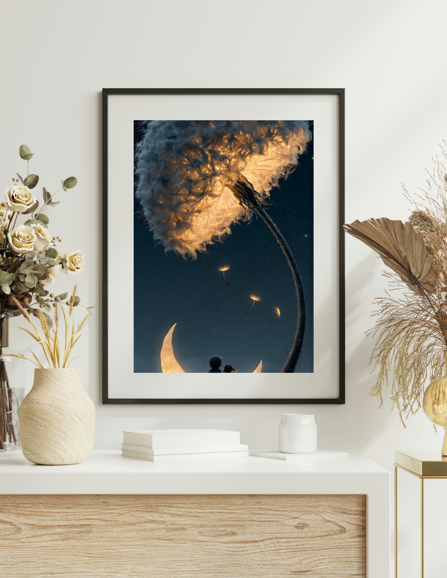 Semi-Gloss Poster shown in a room, mockup 2