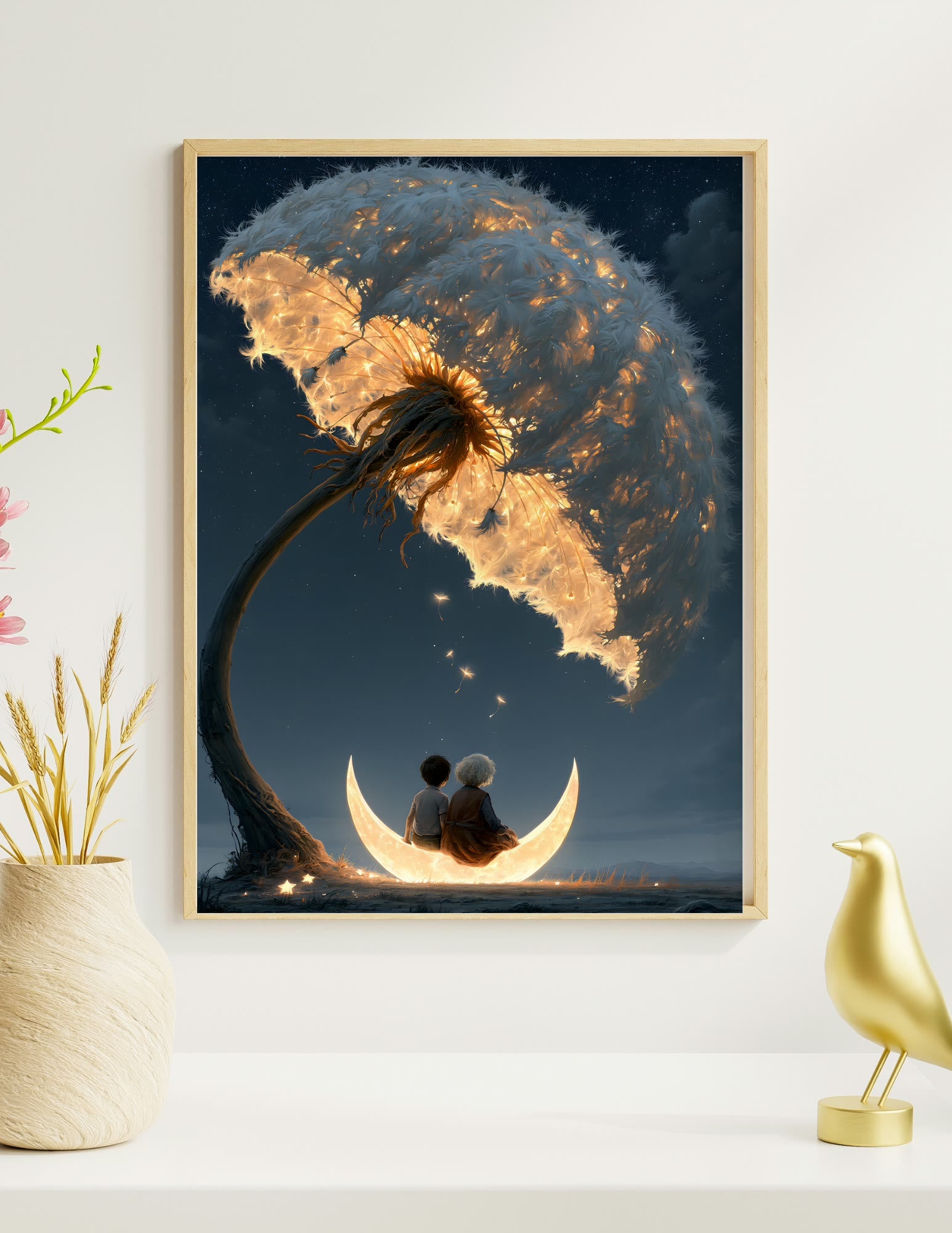 Semi-Gloss Poster shown in a room, mockup 2