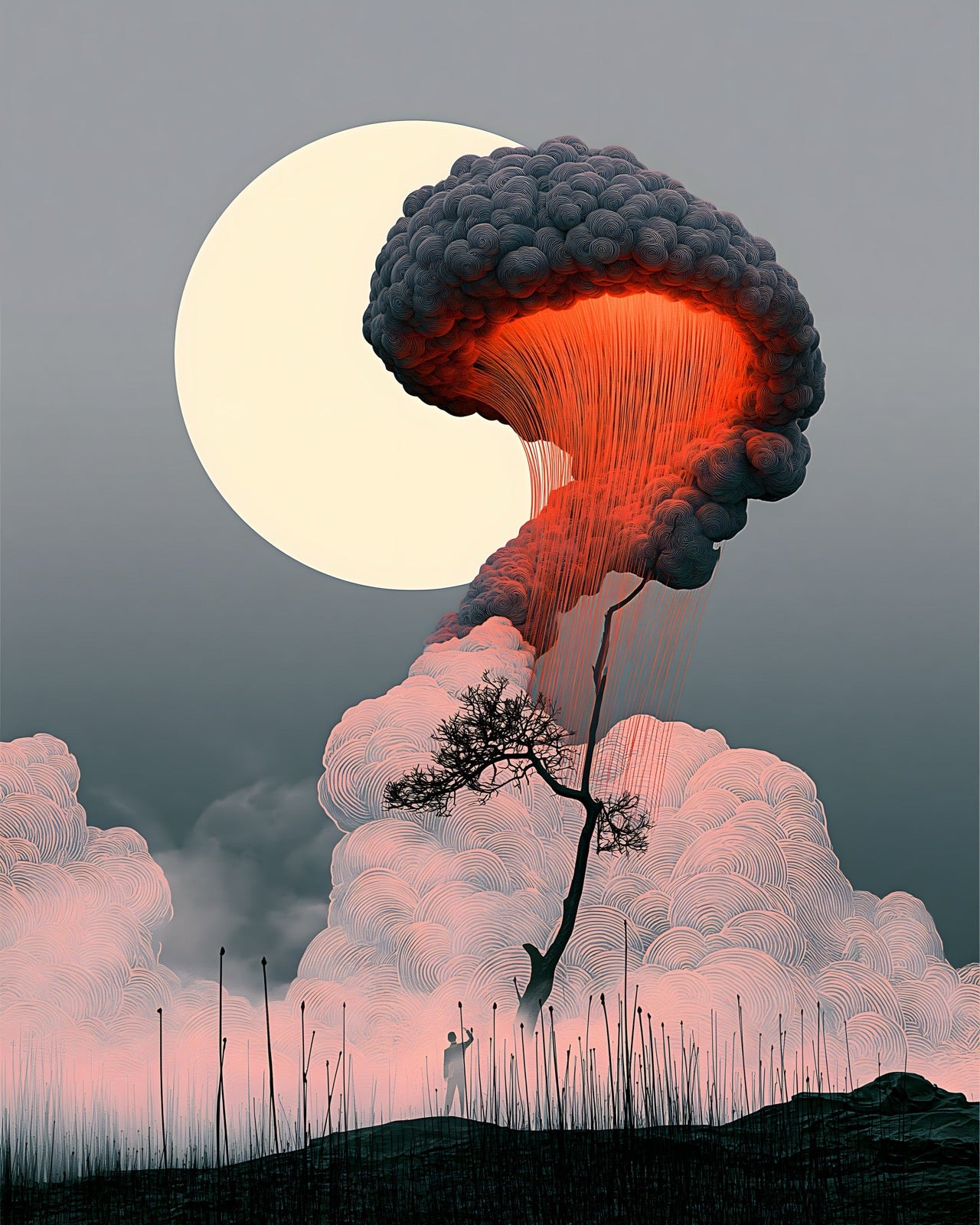 Moonlit Eruption