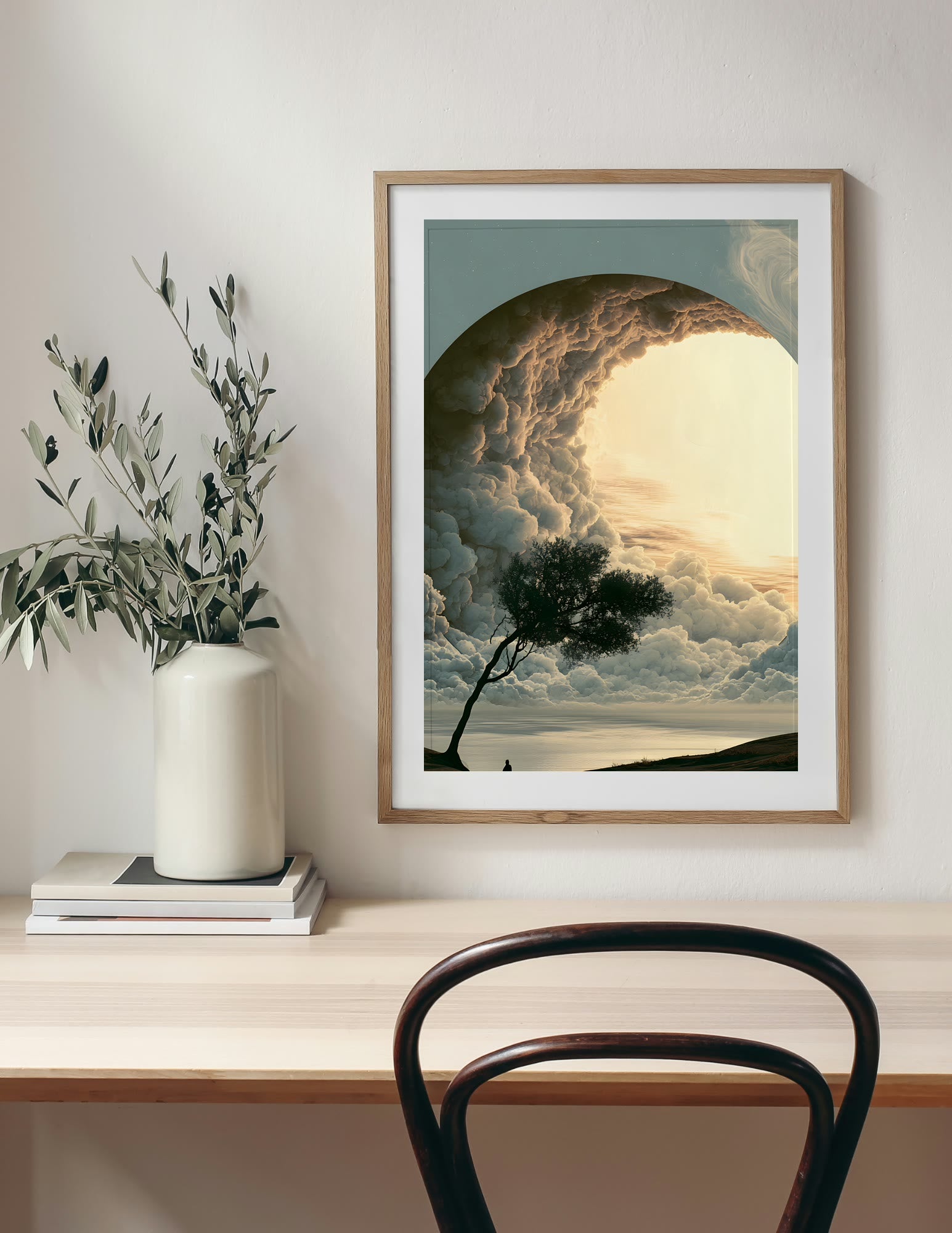 Semi-Gloss Poster shown in a room, mockup 2