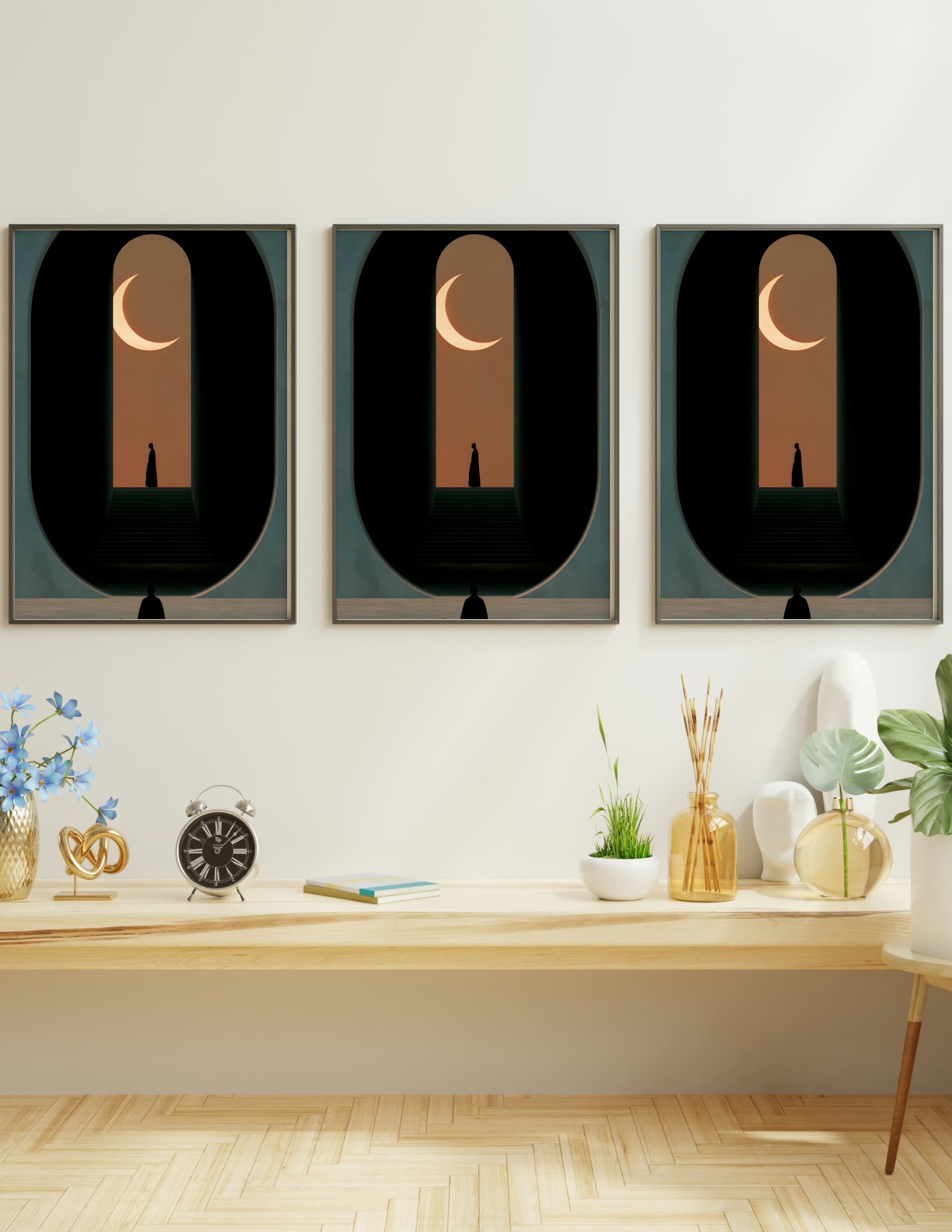 Semi-Gloss Poster shown in a room, mockup 2