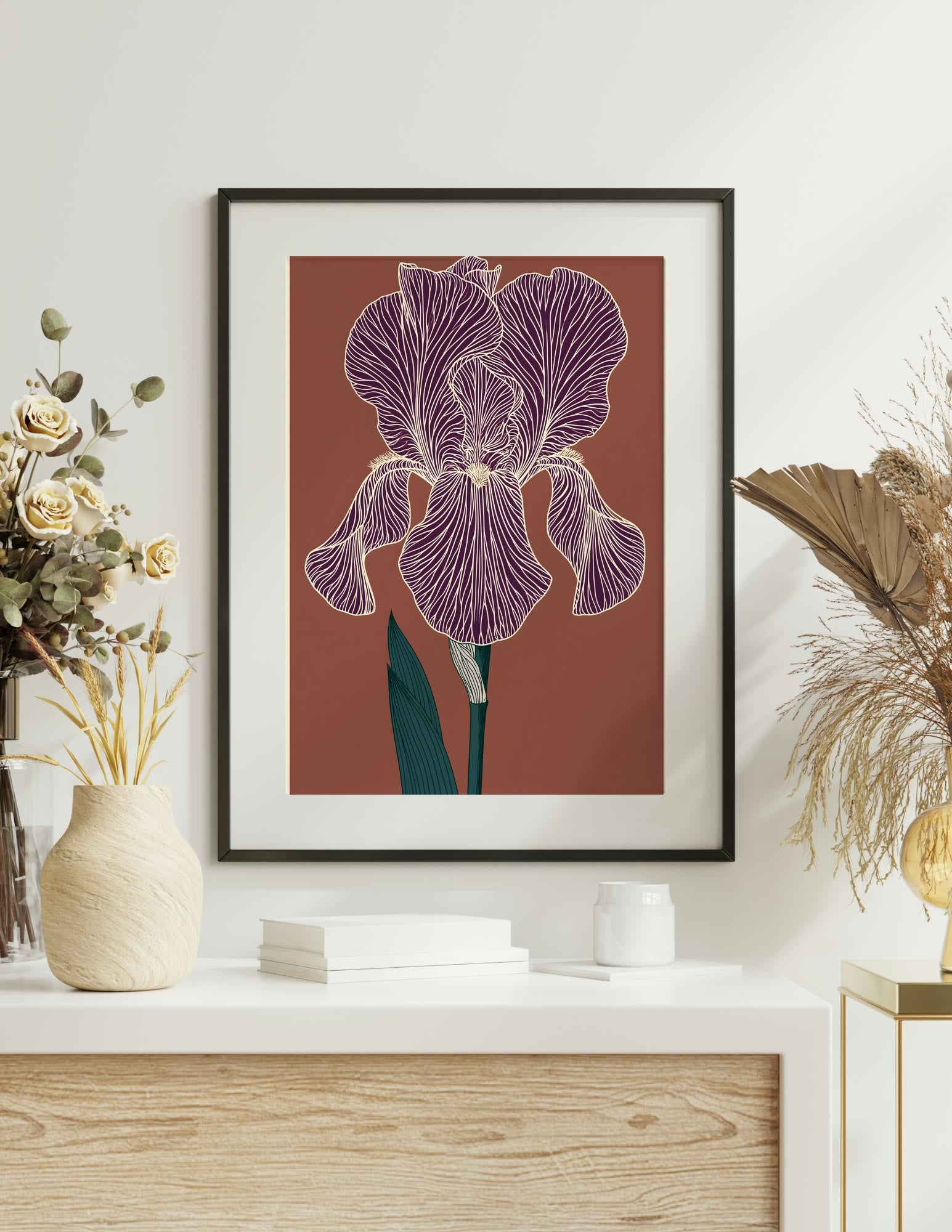 Semi-Gloss Poster shown in a room, mockup 1