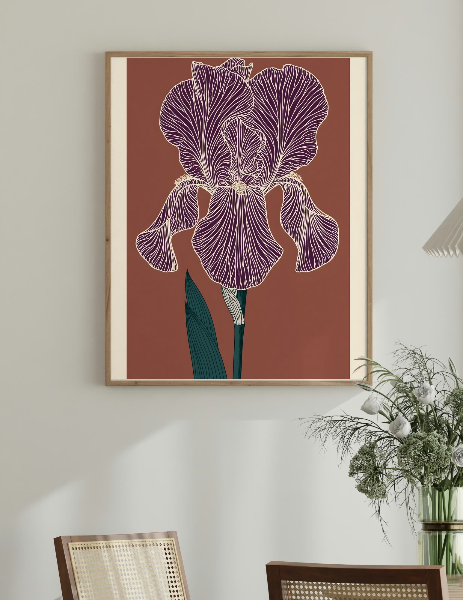 Semi-Gloss Poster shown in a room, mockup 2