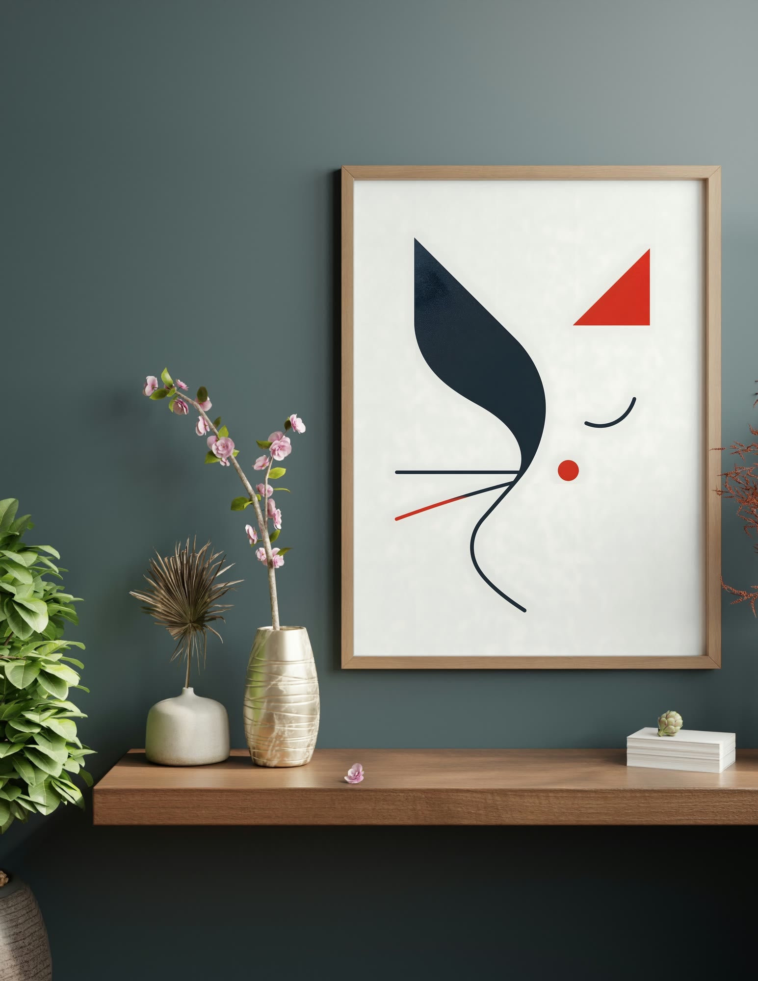 Semi-Gloss Poster shown in a room, mockup 1