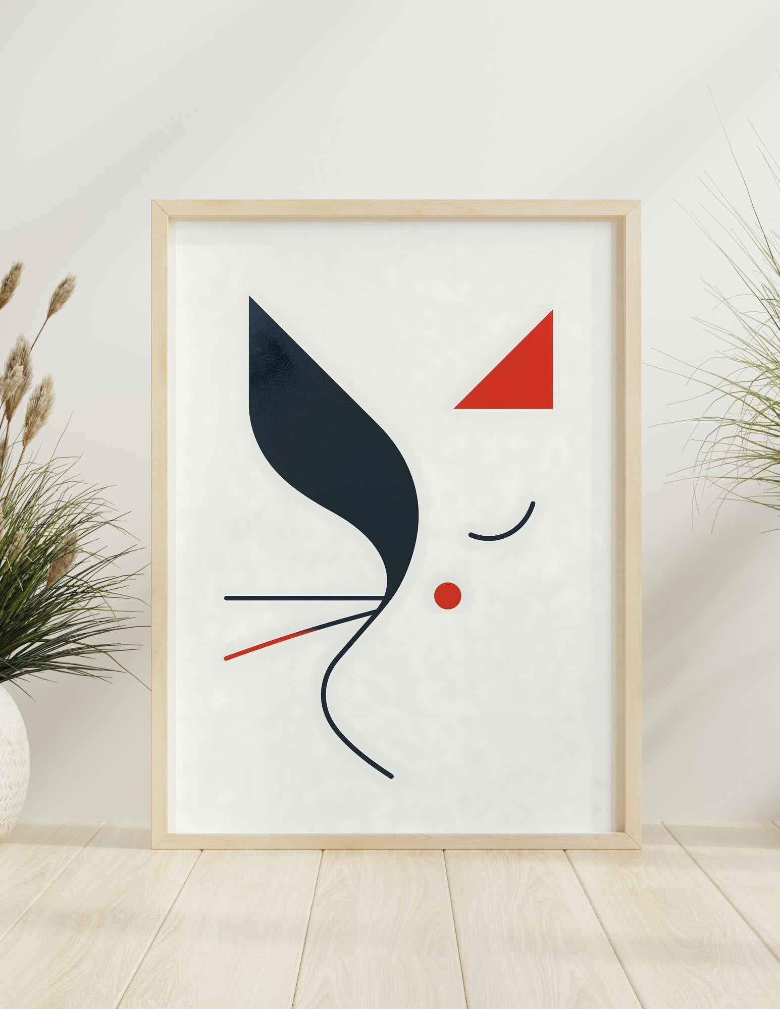 Semi-Gloss Poster shown in a room, mockup 2