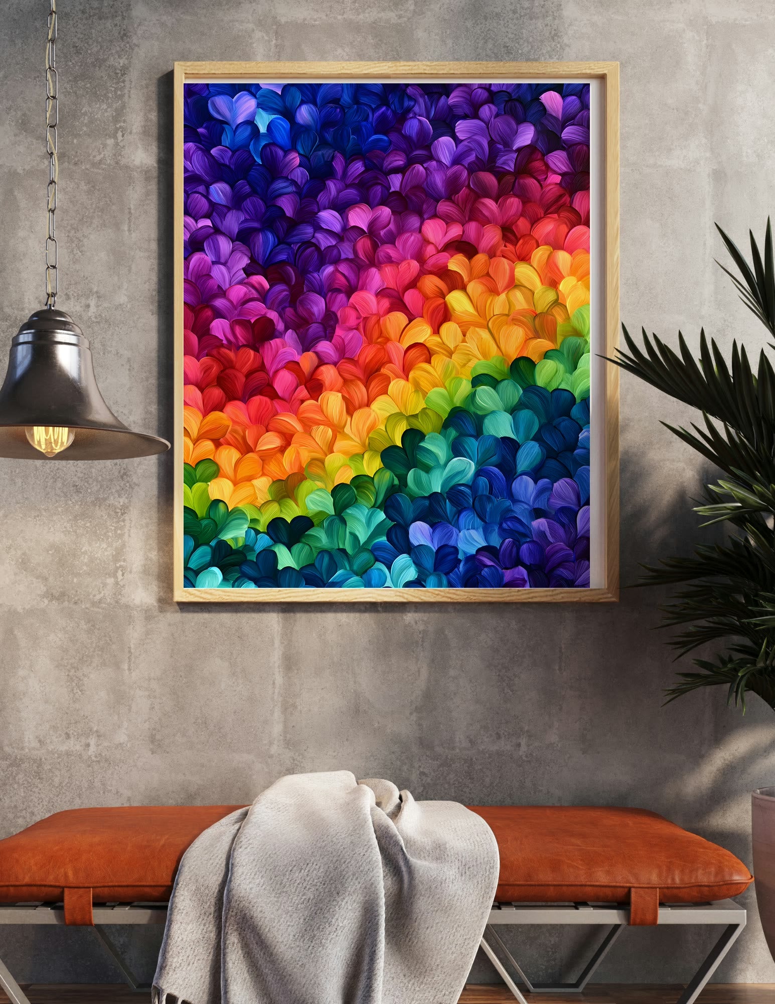 Semi-Gloss Poster shown in a room, mockup 2