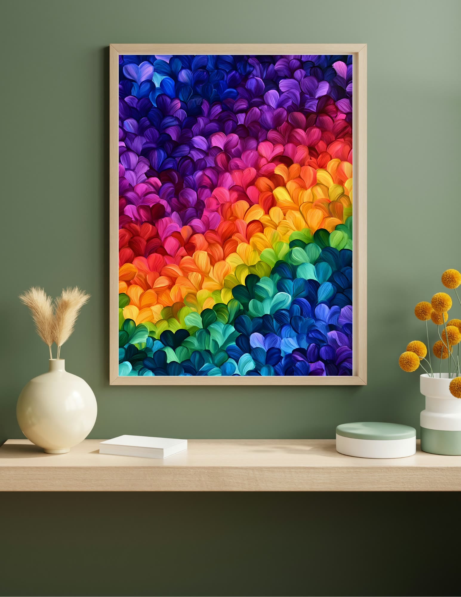 Semi-Gloss Poster shown in a room, mockup 1