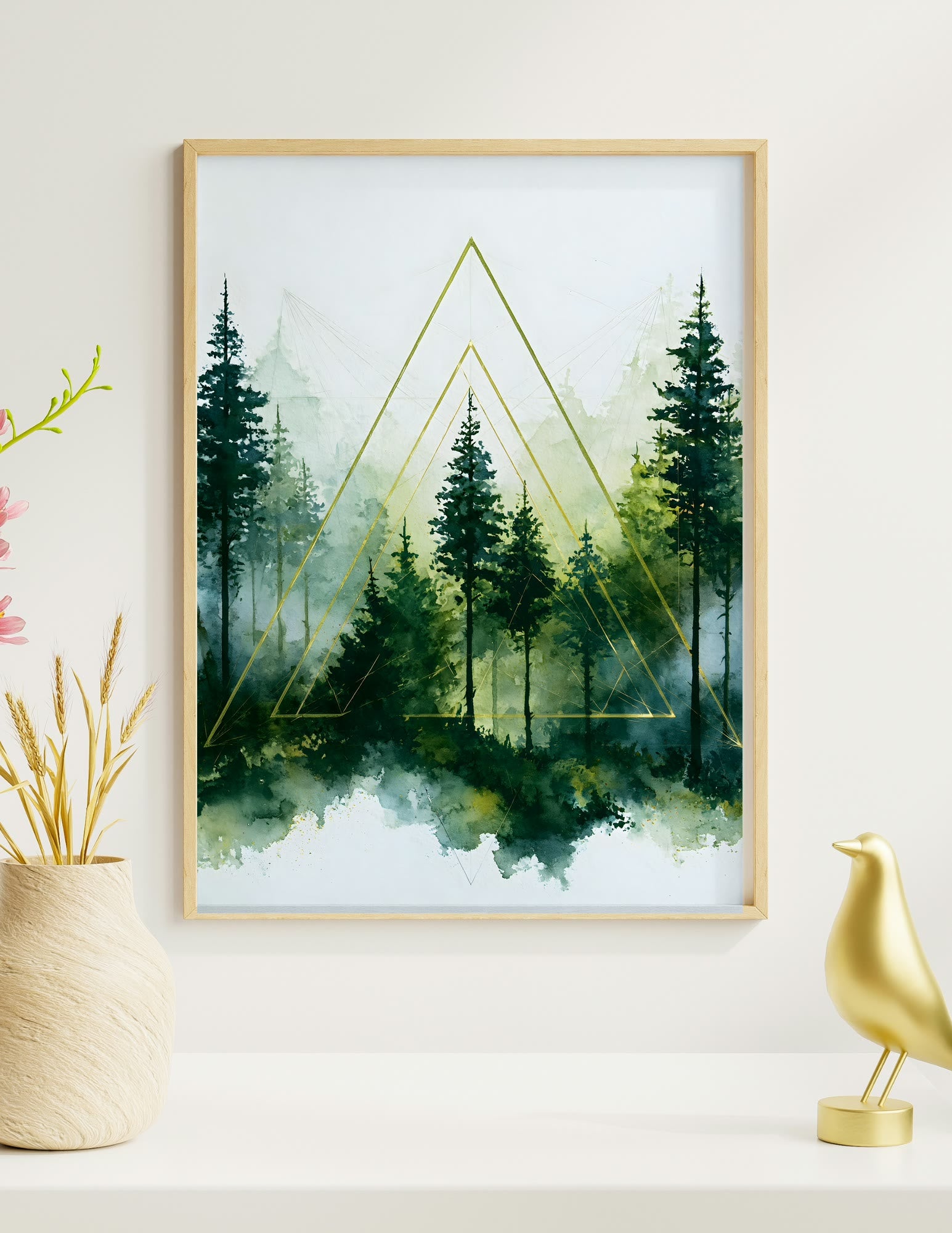 Sacred Forest framed room mockup