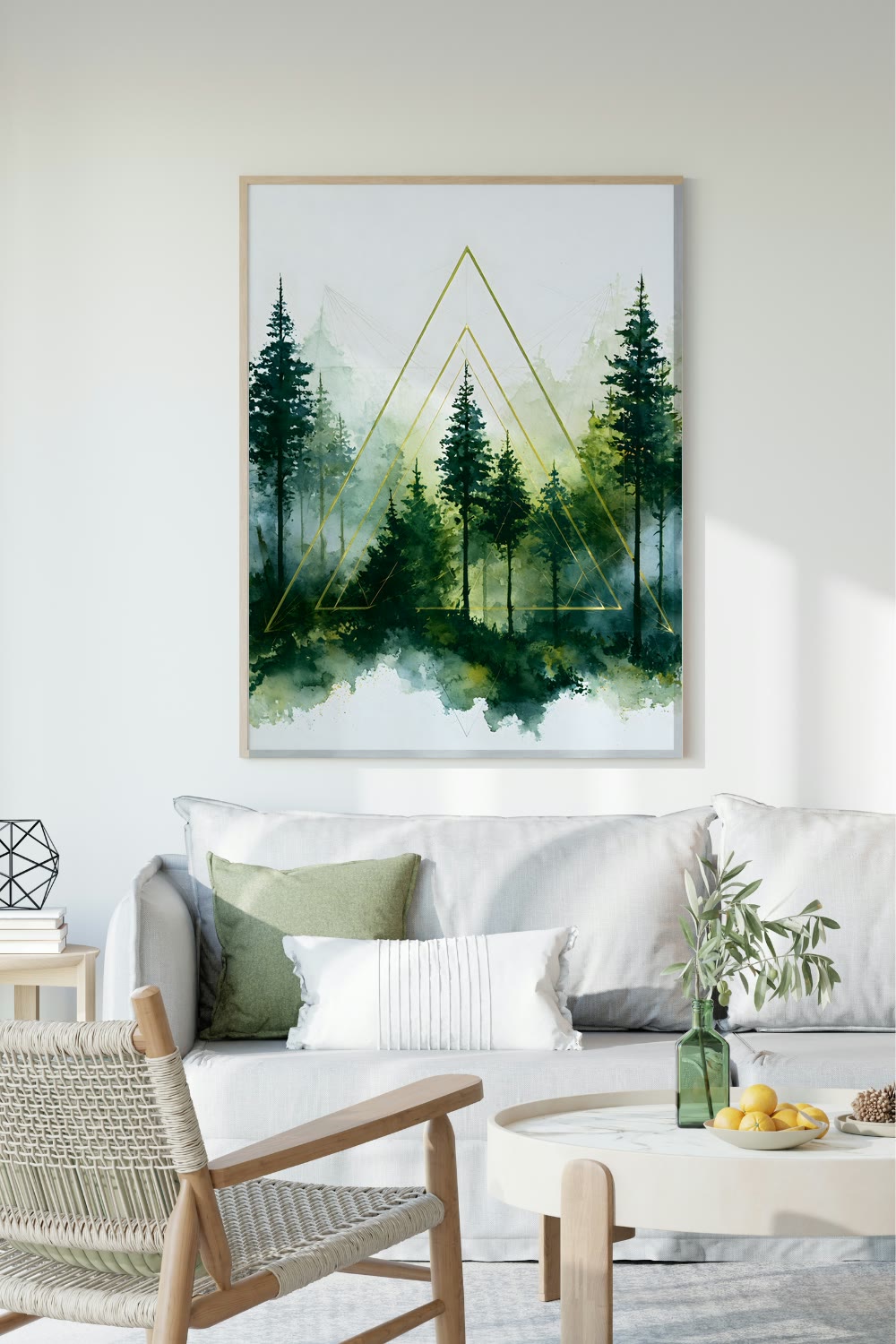 Sacred Forest framed room mockup