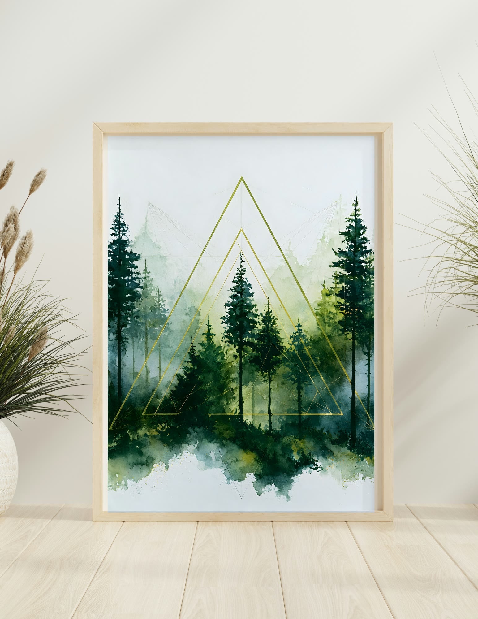 Sacred Forest framed room mockup