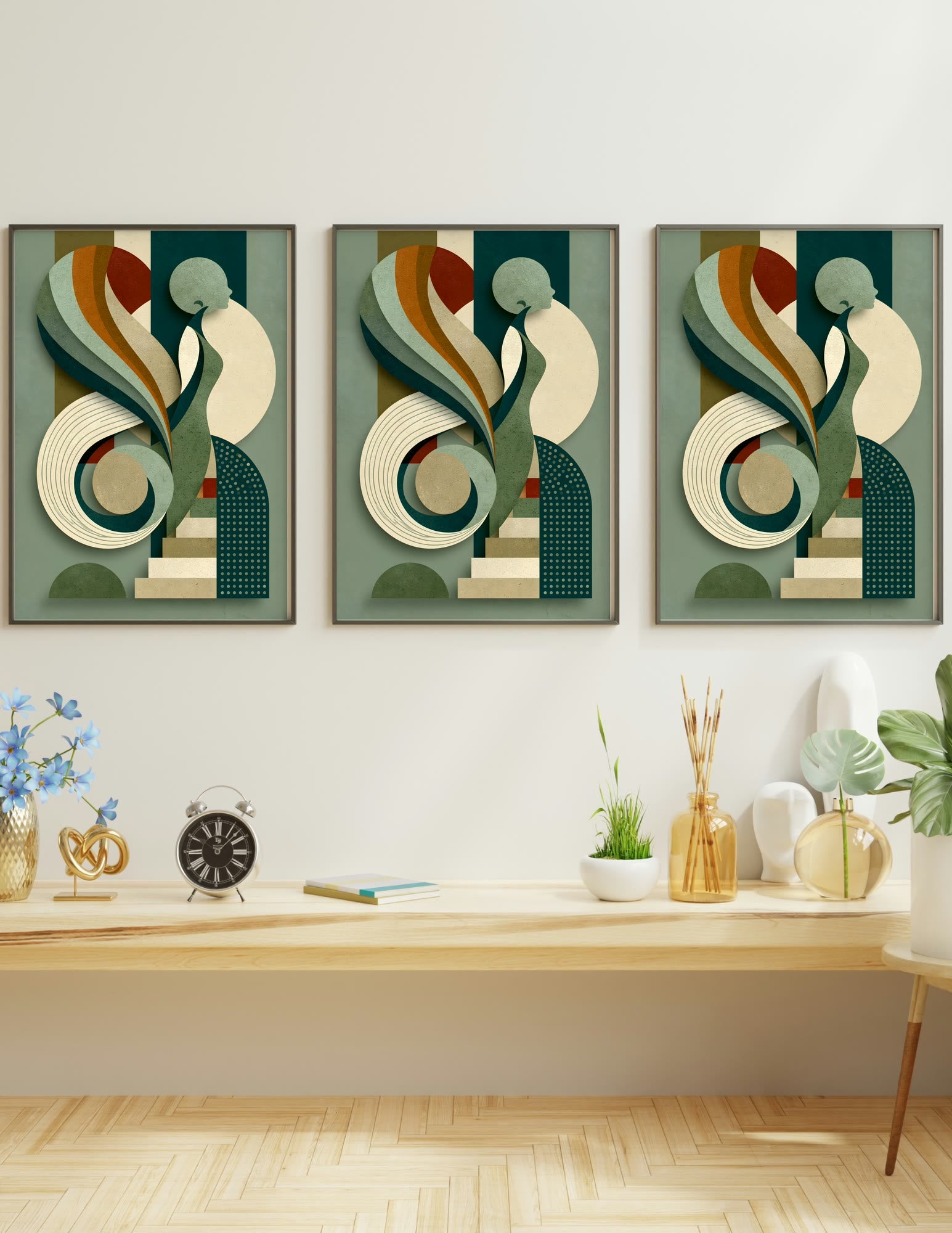Semi-Gloss Poster shown in a room, mockup 2