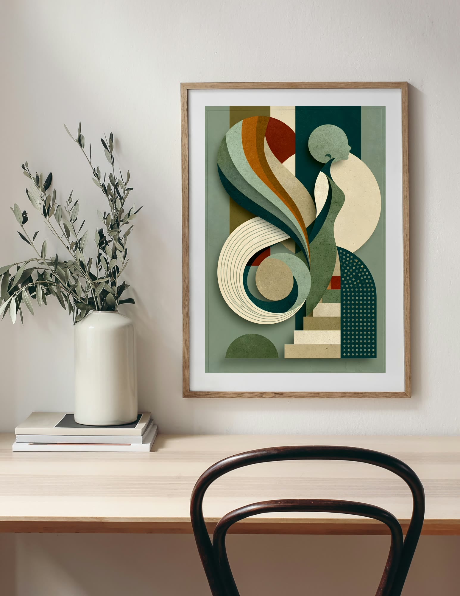 Semi-Gloss Poster shown in a room, mockup 1