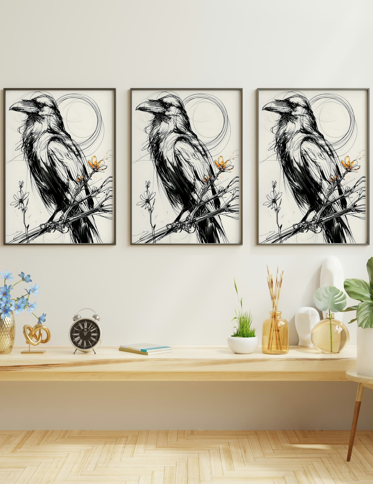 Semi-Gloss Poster shown in a room, mockup 1