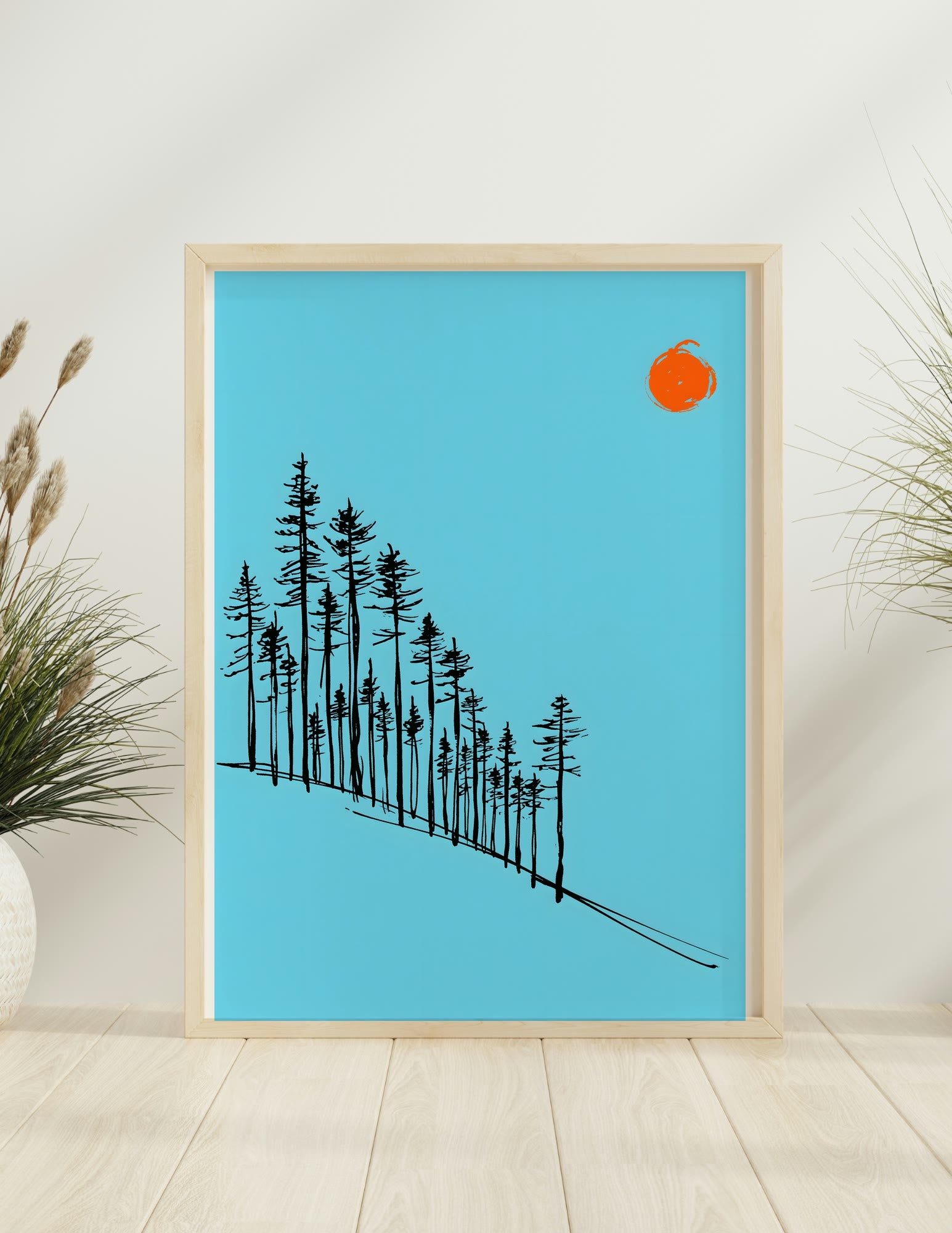 Secrets in the Forest framed room mockup
