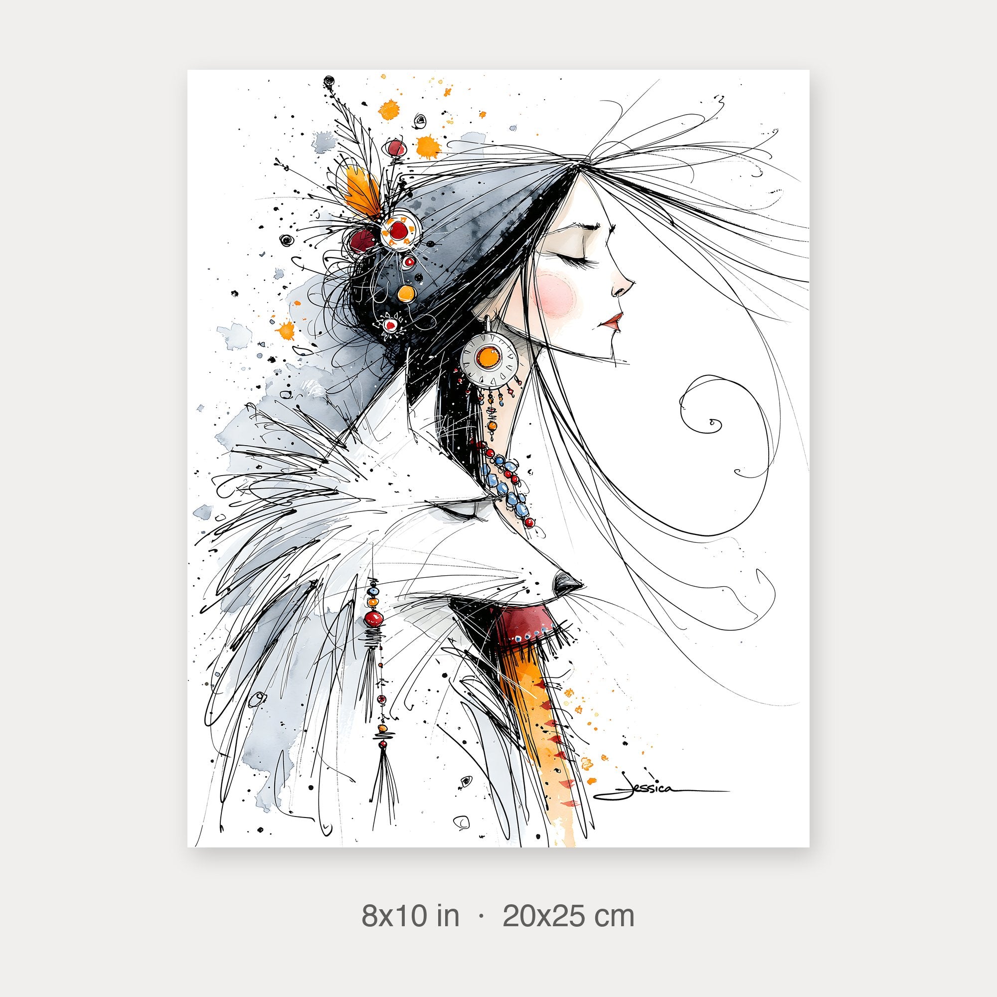 Semi-Gloss Poster 8x10 crop preview