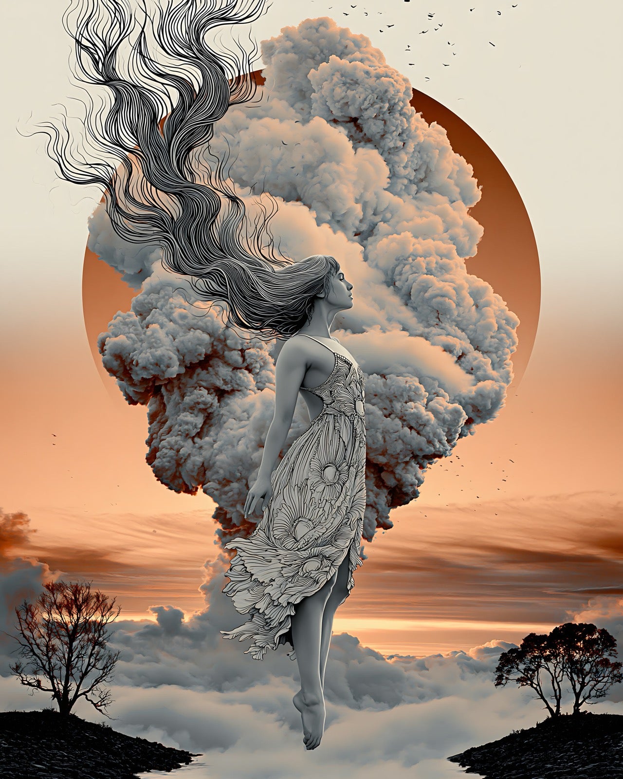 She Walks in Clouds