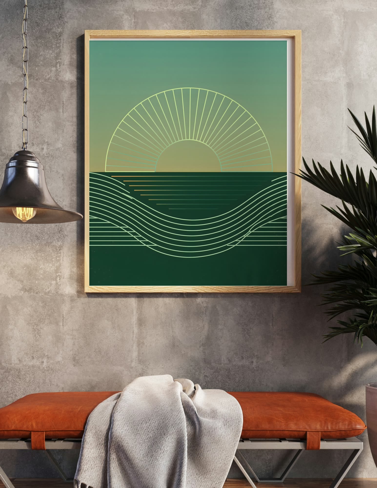 Fine Art Print shown in a room, mockup 2