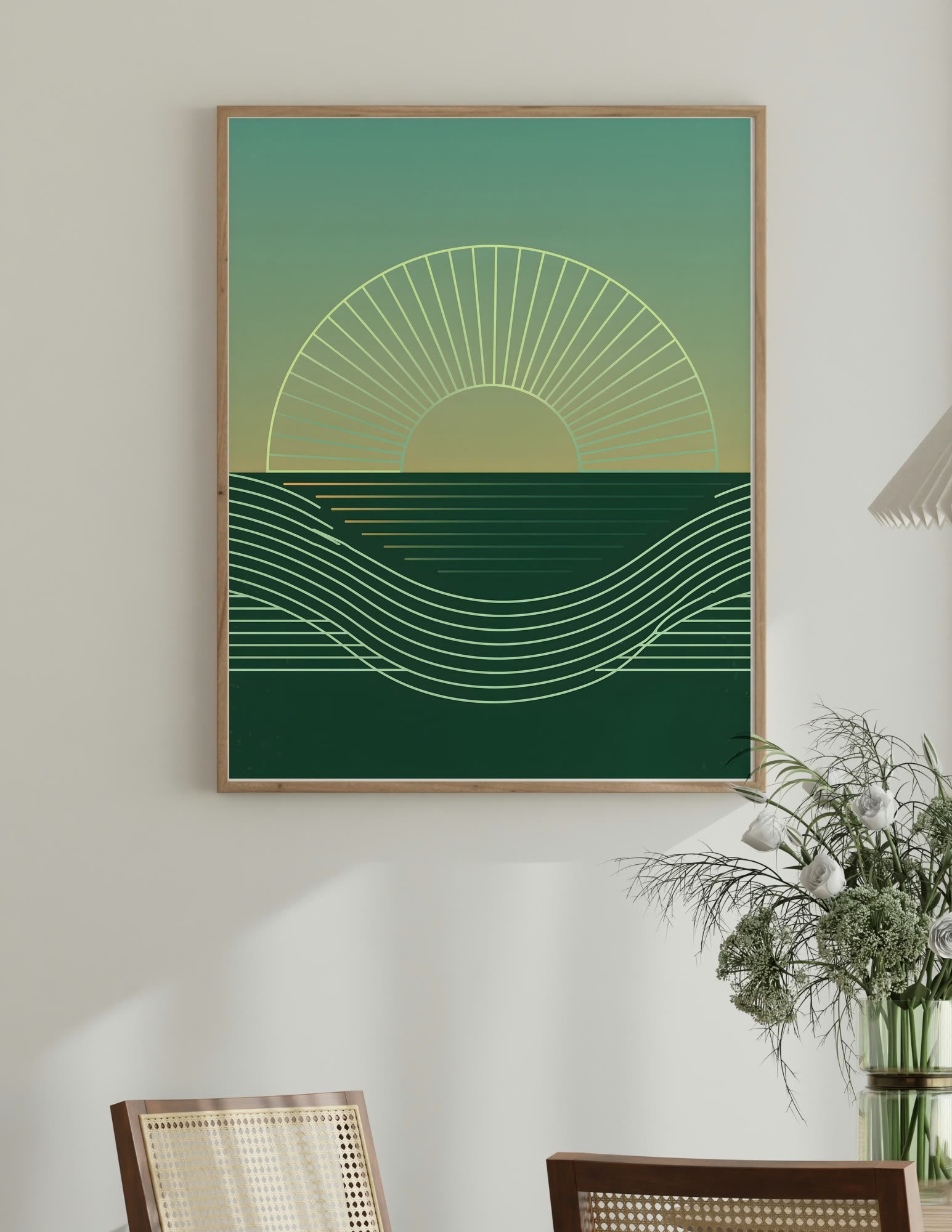Semi-Gloss Poster shown in a room, mockup 1