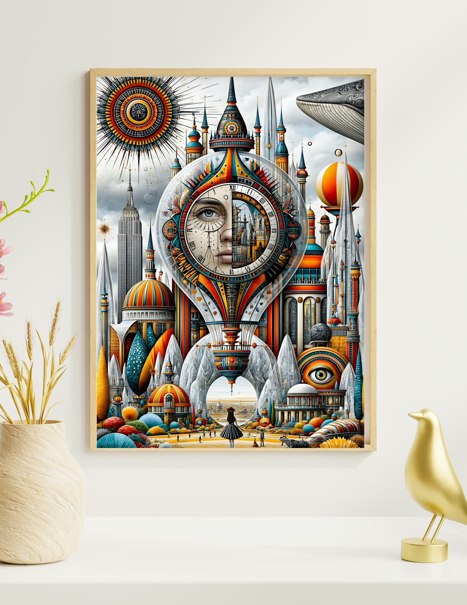 Semi-Gloss Poster shown in a room, mockup 2