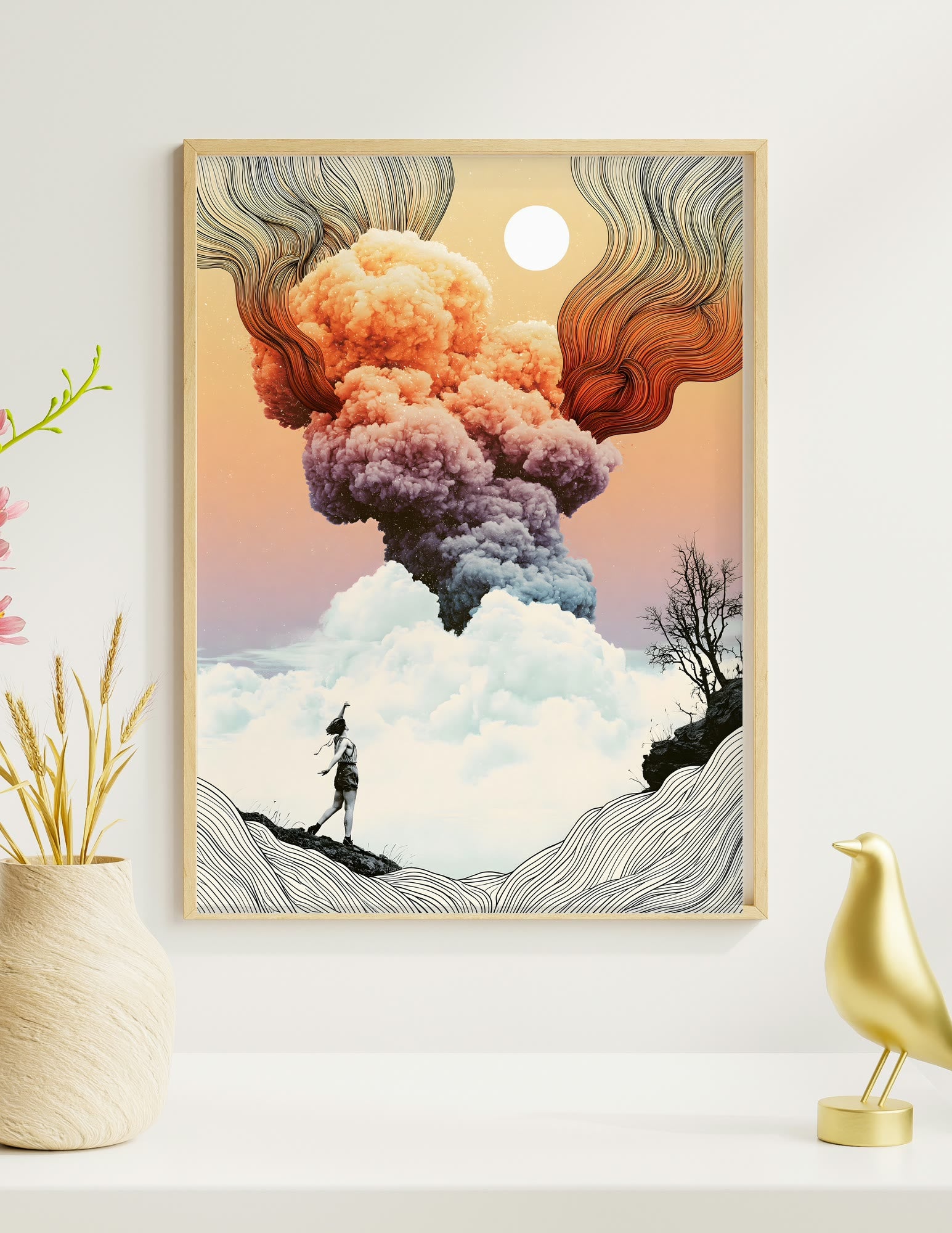 The Summoning framed room mockup