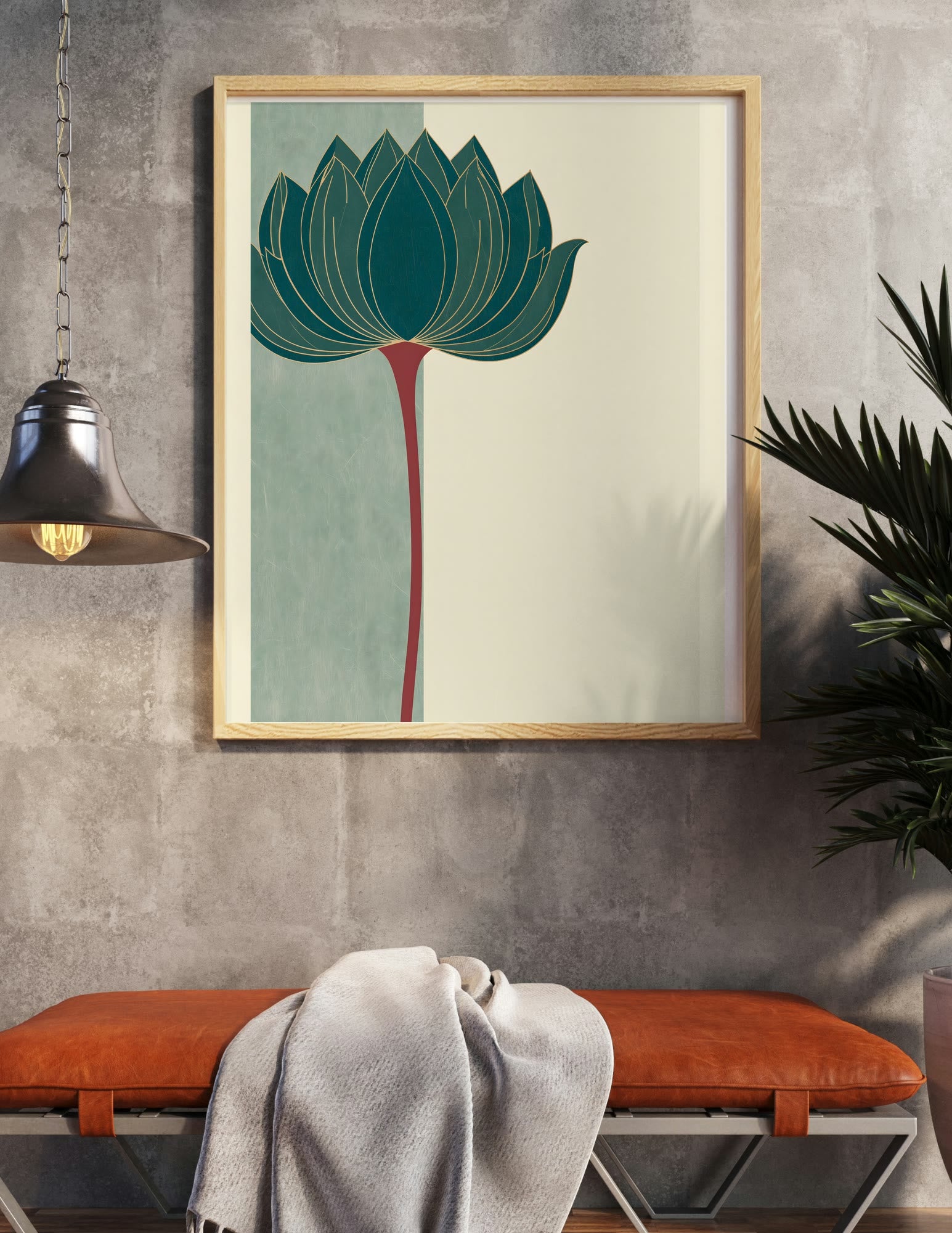 Semi-Gloss Poster shown in a room, mockup 1