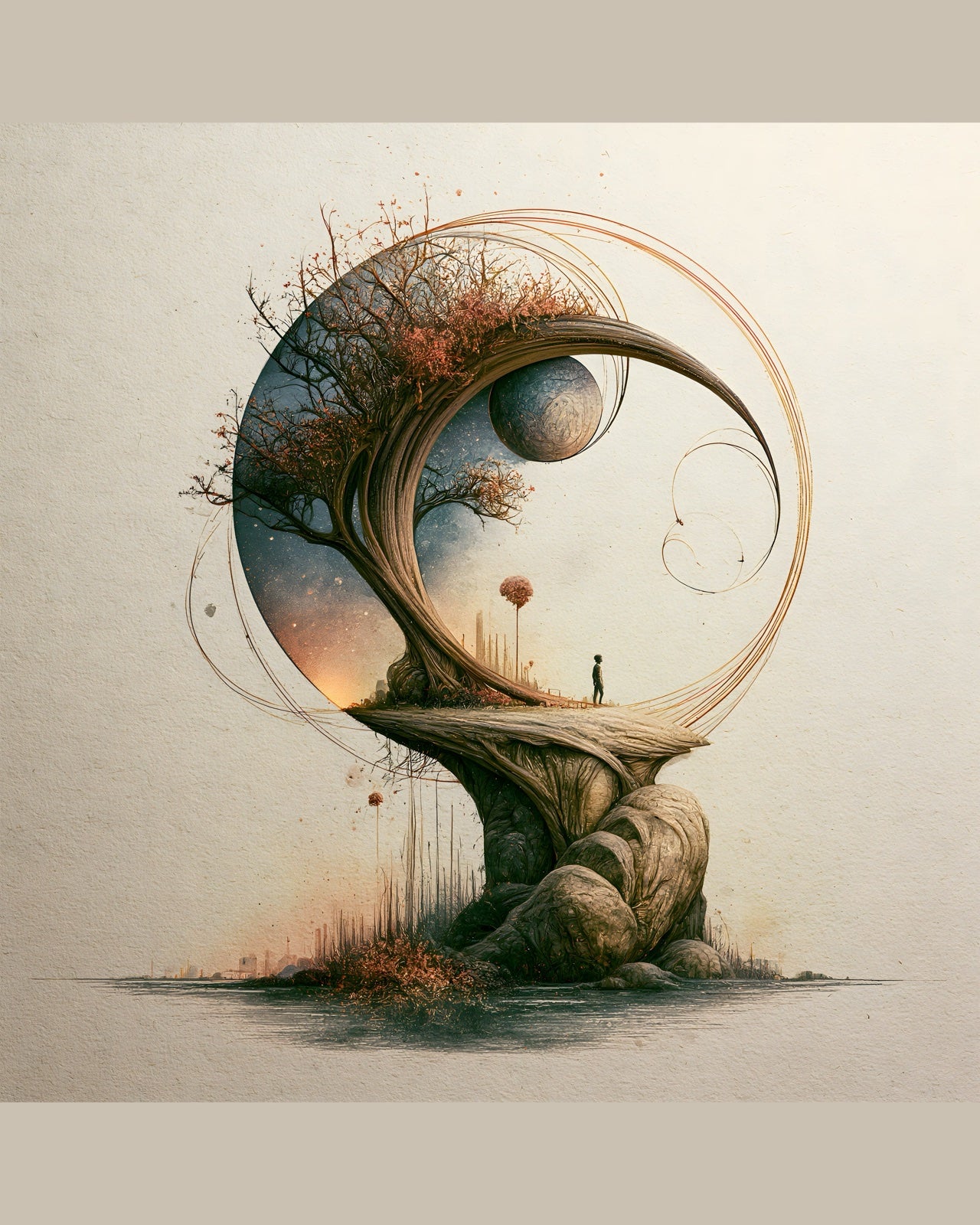 Universe for One printable wall art digital download preview