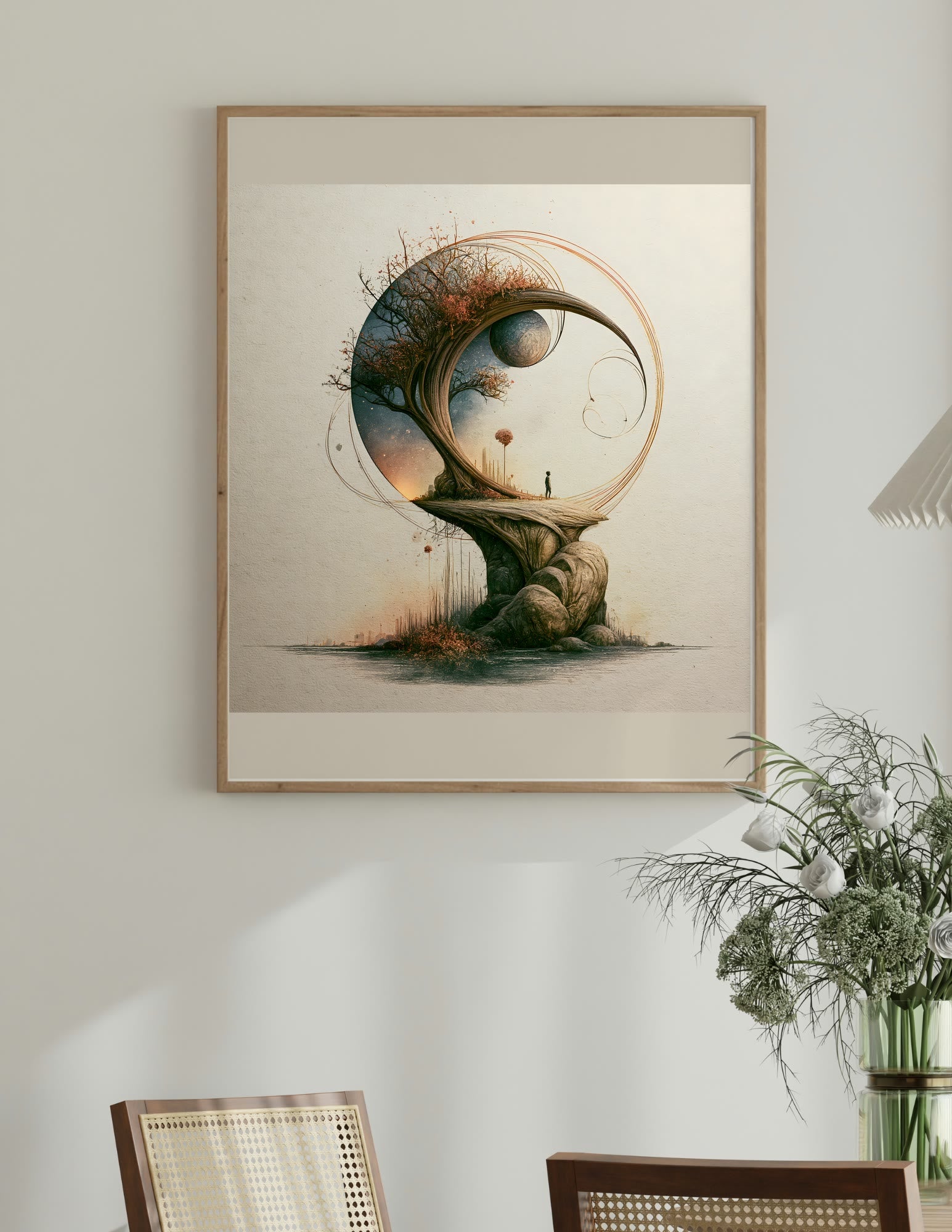 Fine Art Print shown in a room, mockup 1