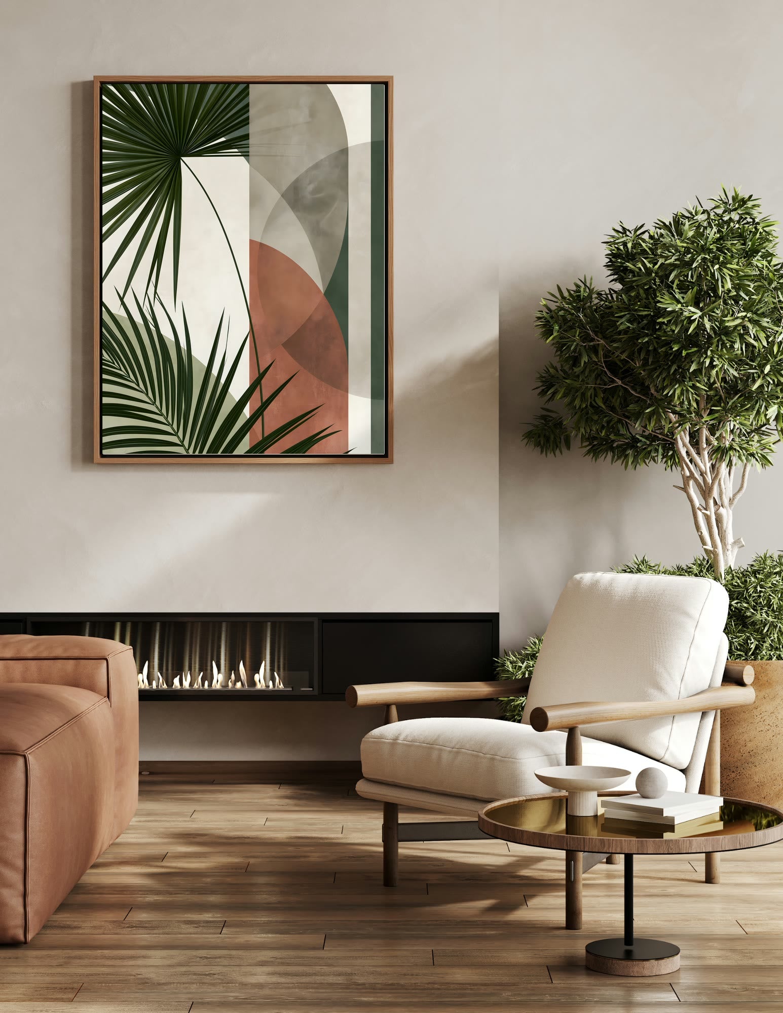 Semi-Gloss Poster shown in a room, mockup 1