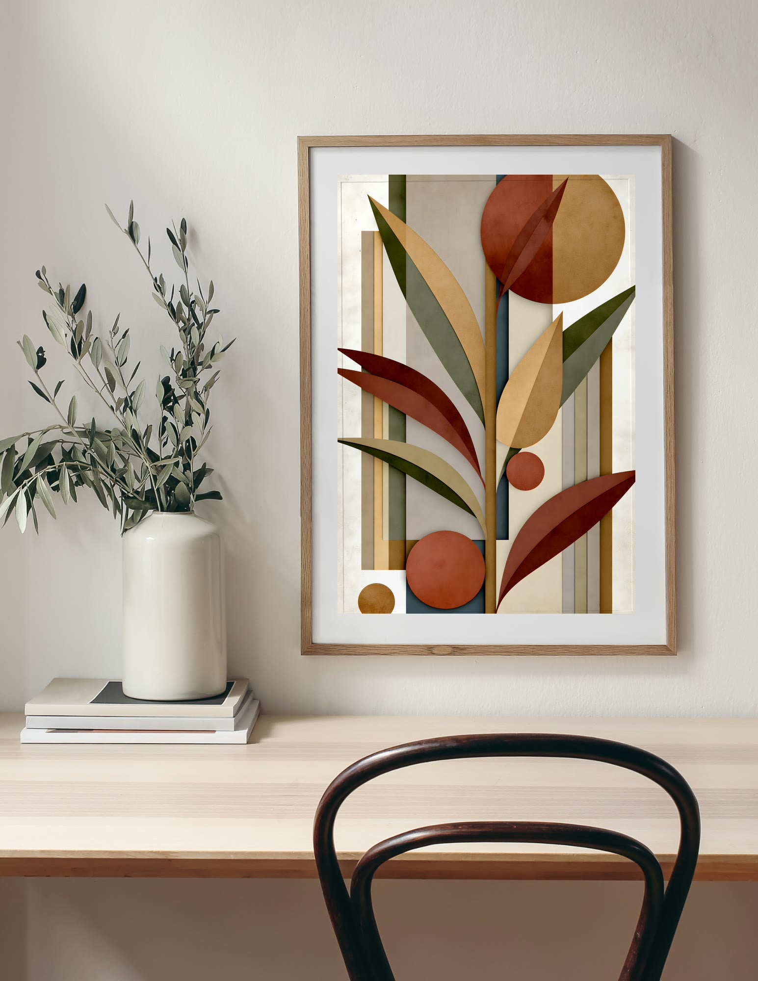 Semi-Gloss Poster shown in a room, mockup 2