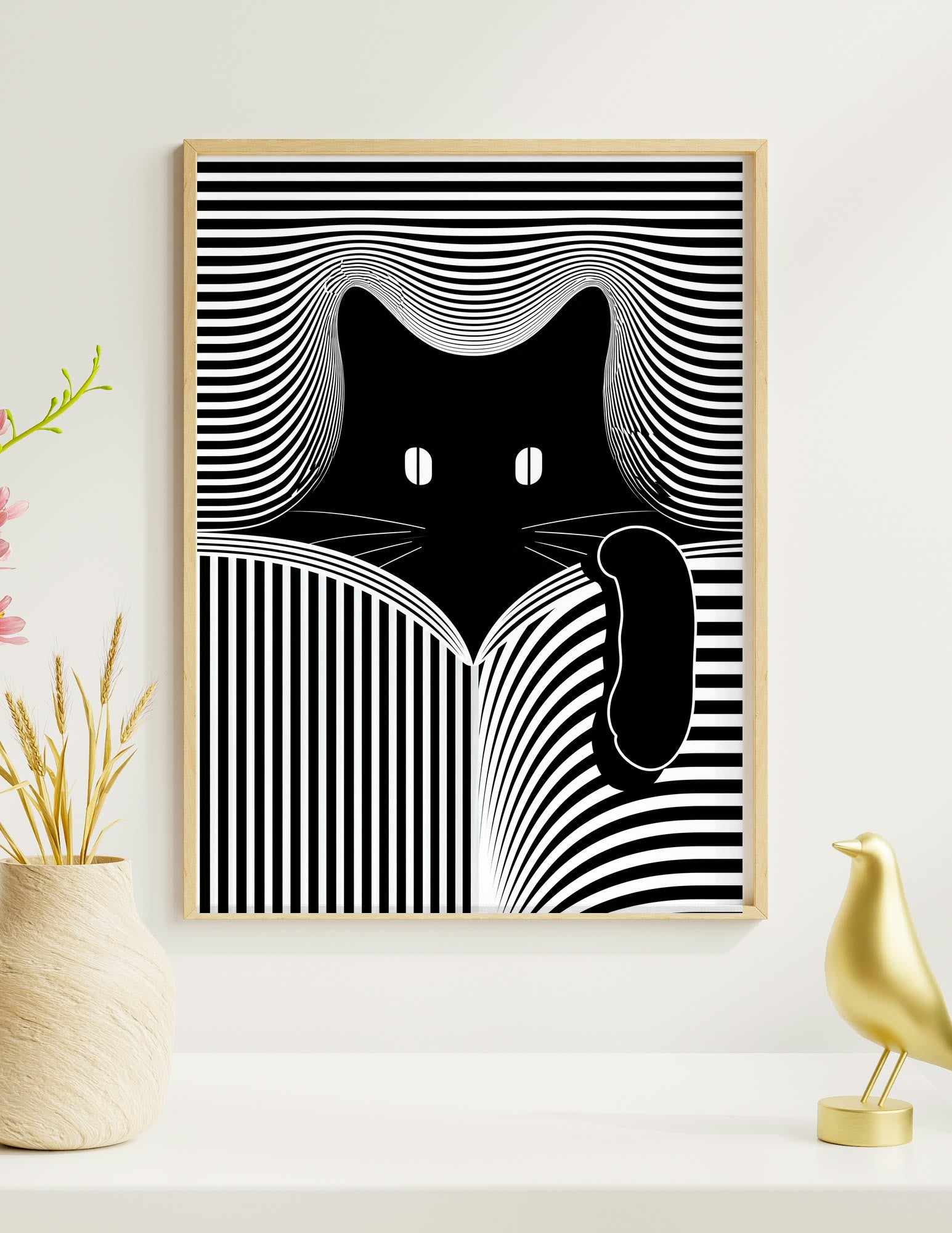 Semi-Gloss Poster shown in a room, mockup 1