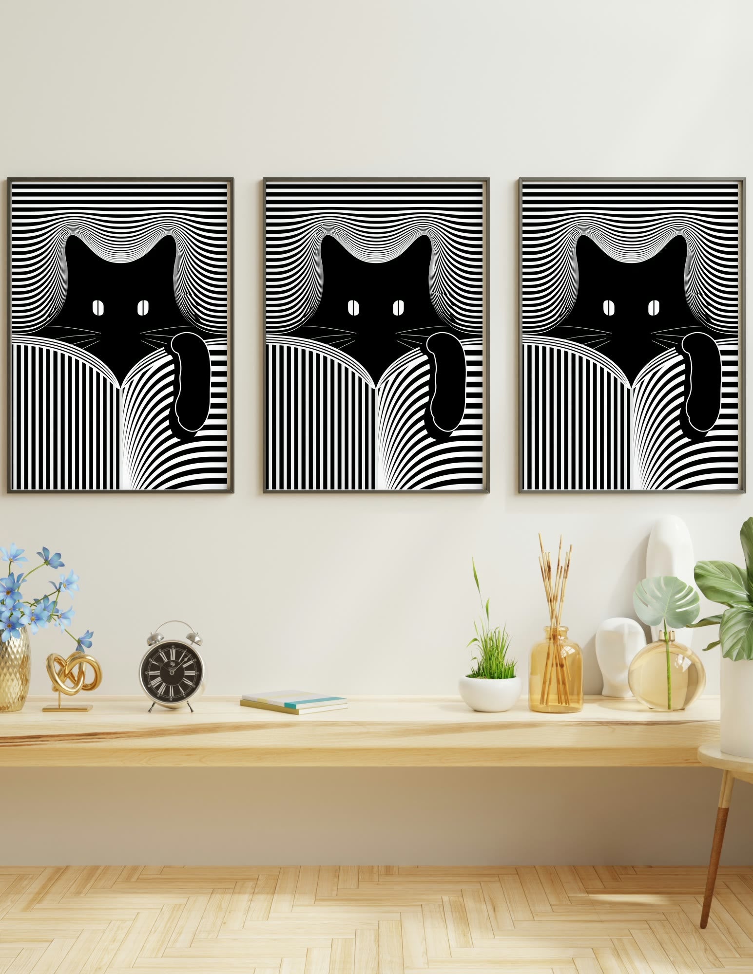Semi-Gloss Poster shown in a room, mockup 2
